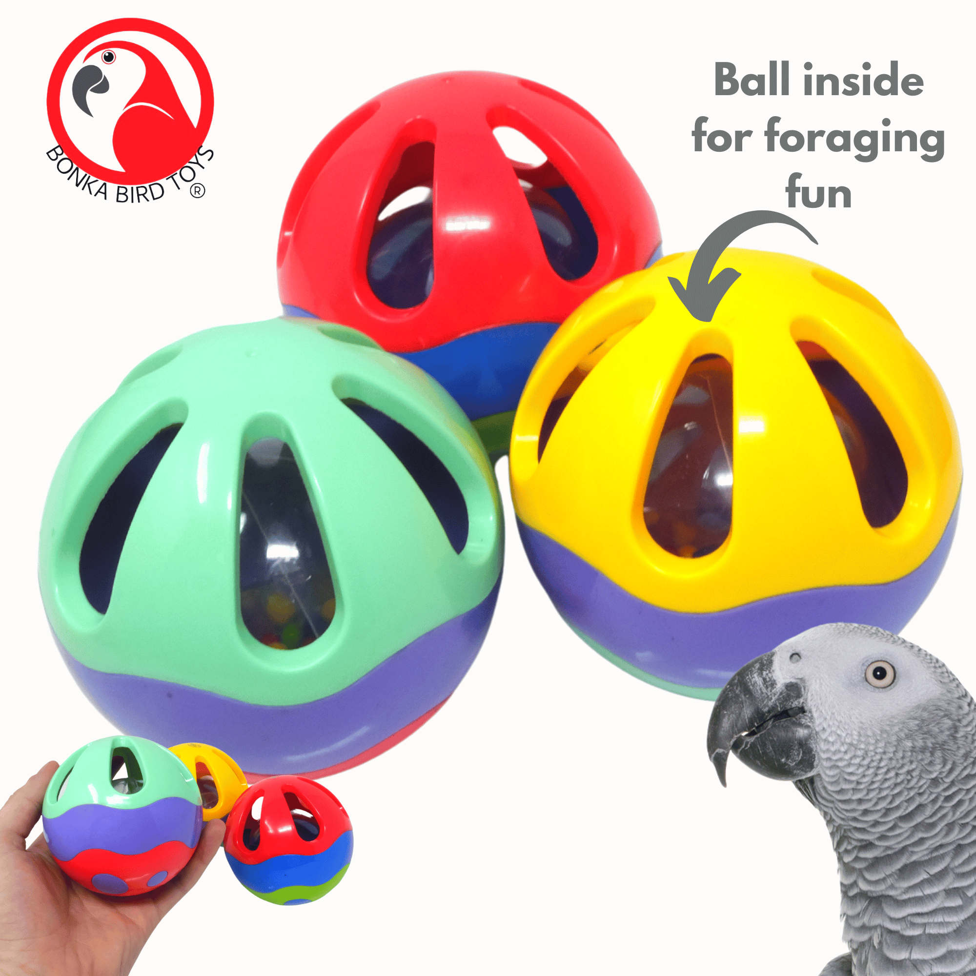 2986 PK3 Roll-A-Treat Foraging Ball 4"