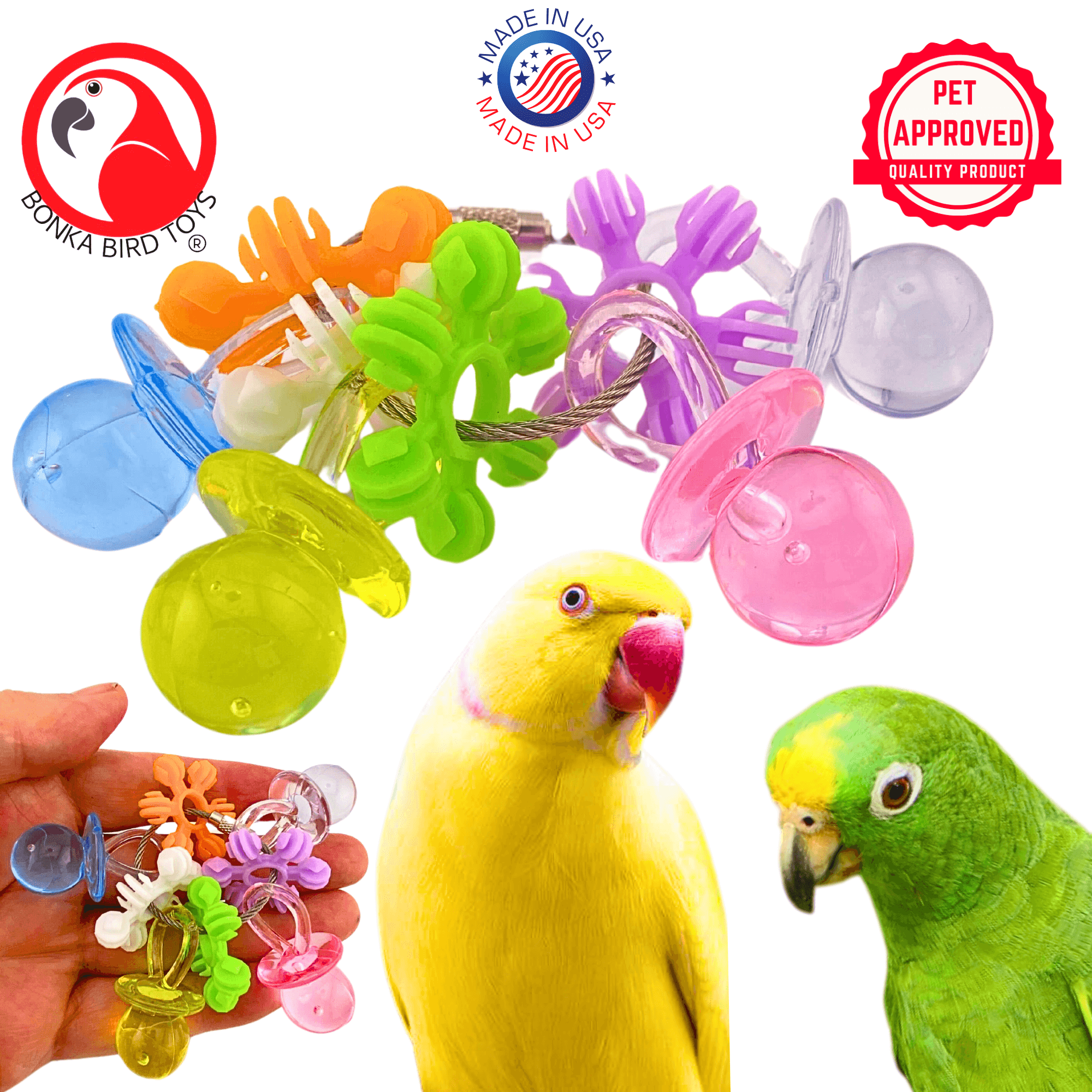 3775 Stainless Steel Paci Foot Toy