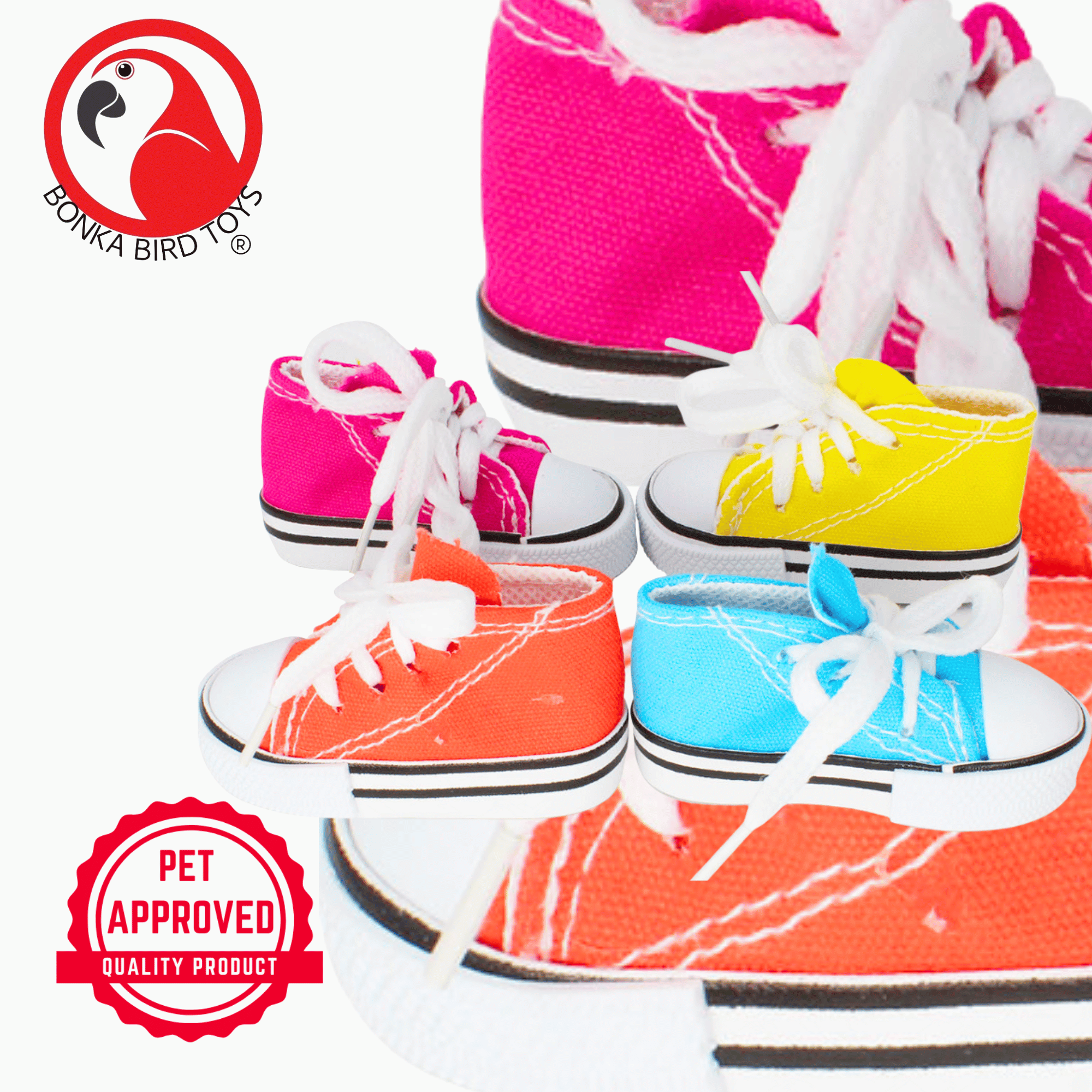 1216 Pack 6 Mini Sneaker Foot Toys