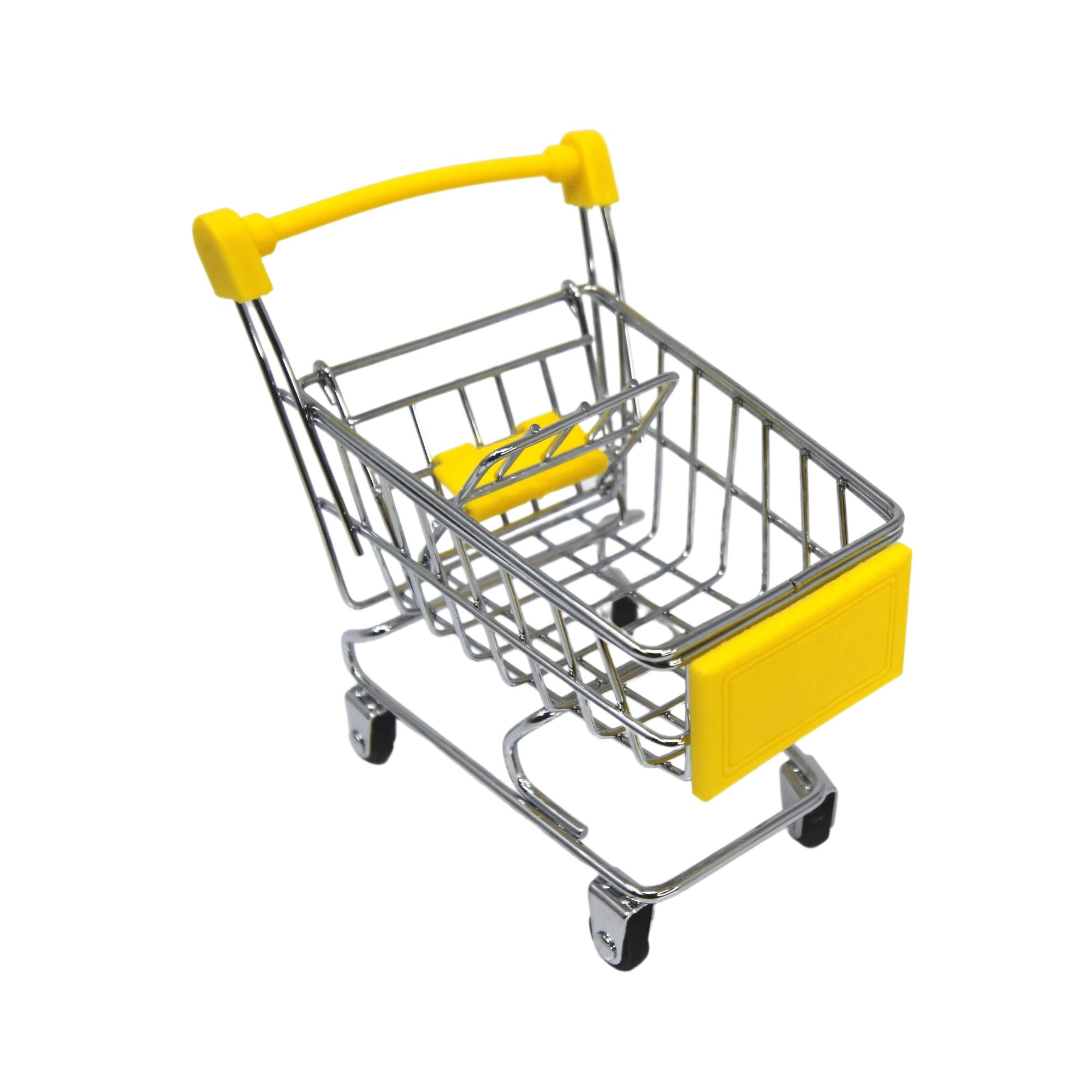 2297 Mini Shopping Cart Supermarket Handcart basket - Bonka Bird Toys