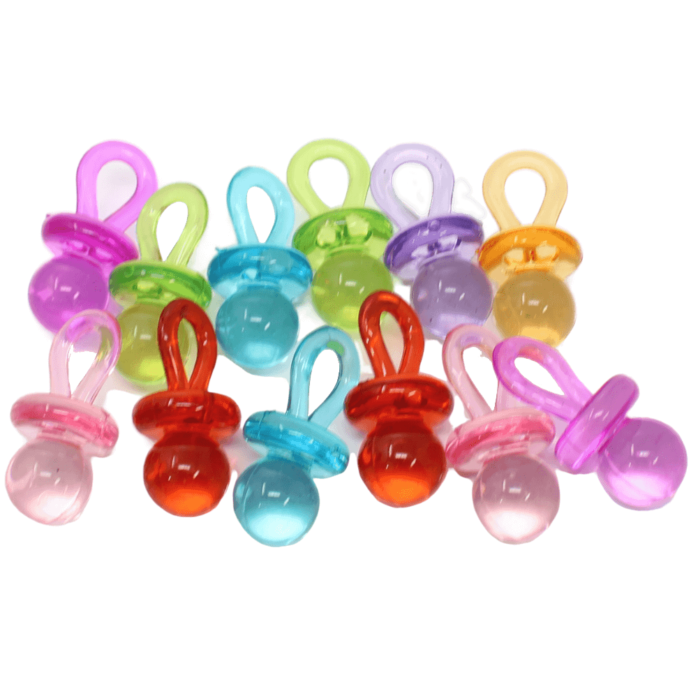 1694 Pk12 Colorful Acrylic Pacifier