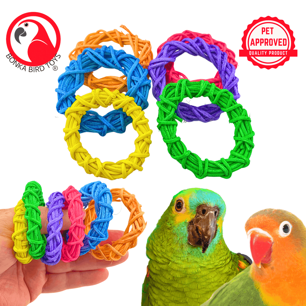 1450 Pk6 Color Craze 2" Vine Rings