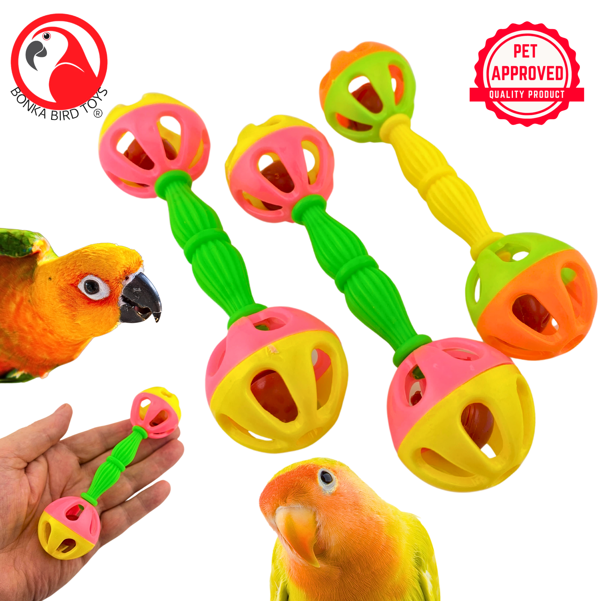 Birdie Barbells - Bonka Bird Toys