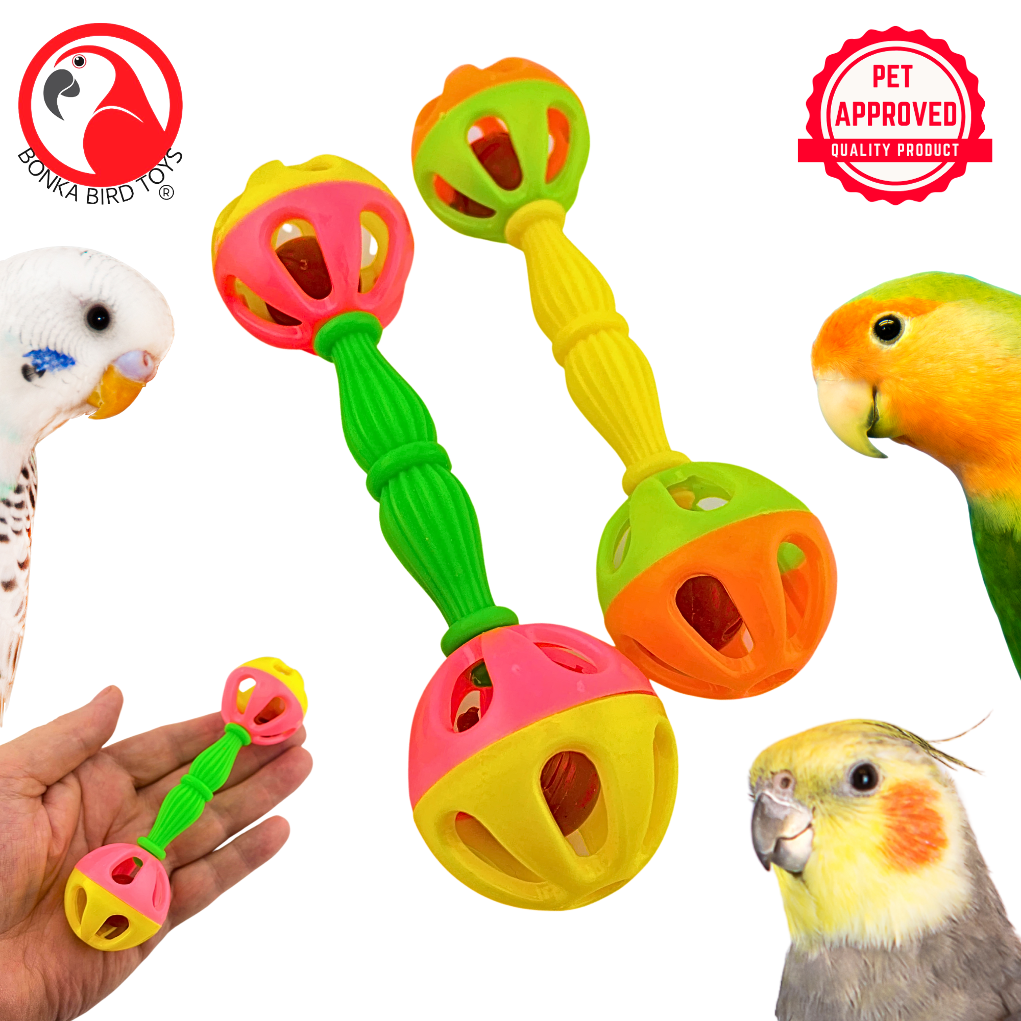 Birdie Barbells - Bonka Bird Toys