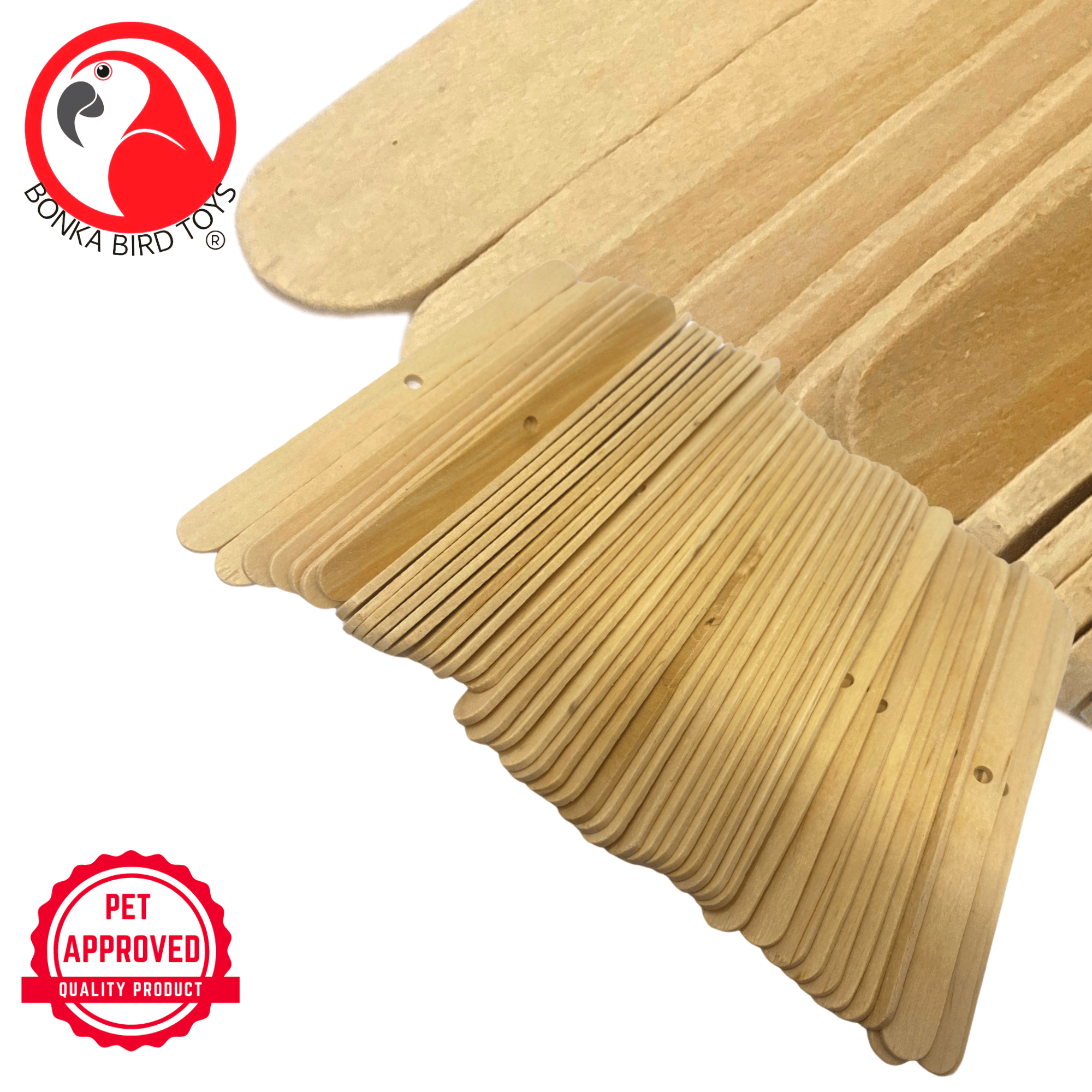 Pk100 Small Natural Wooden Chewy Sticks