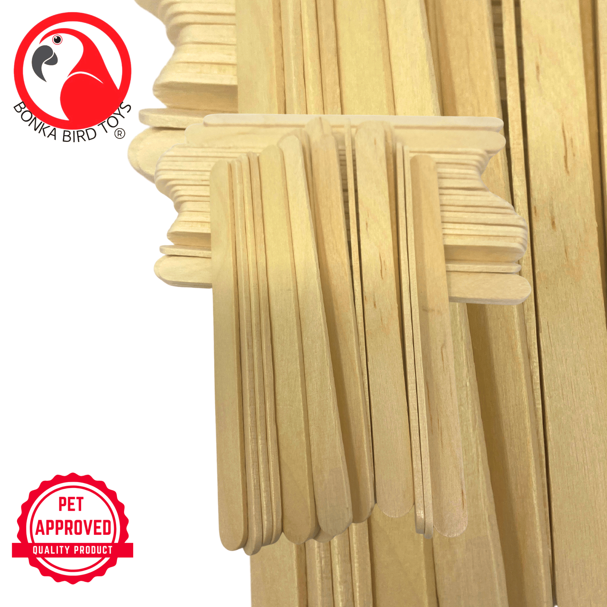 Pk100 Small Natural Wooden Chewy Sticks