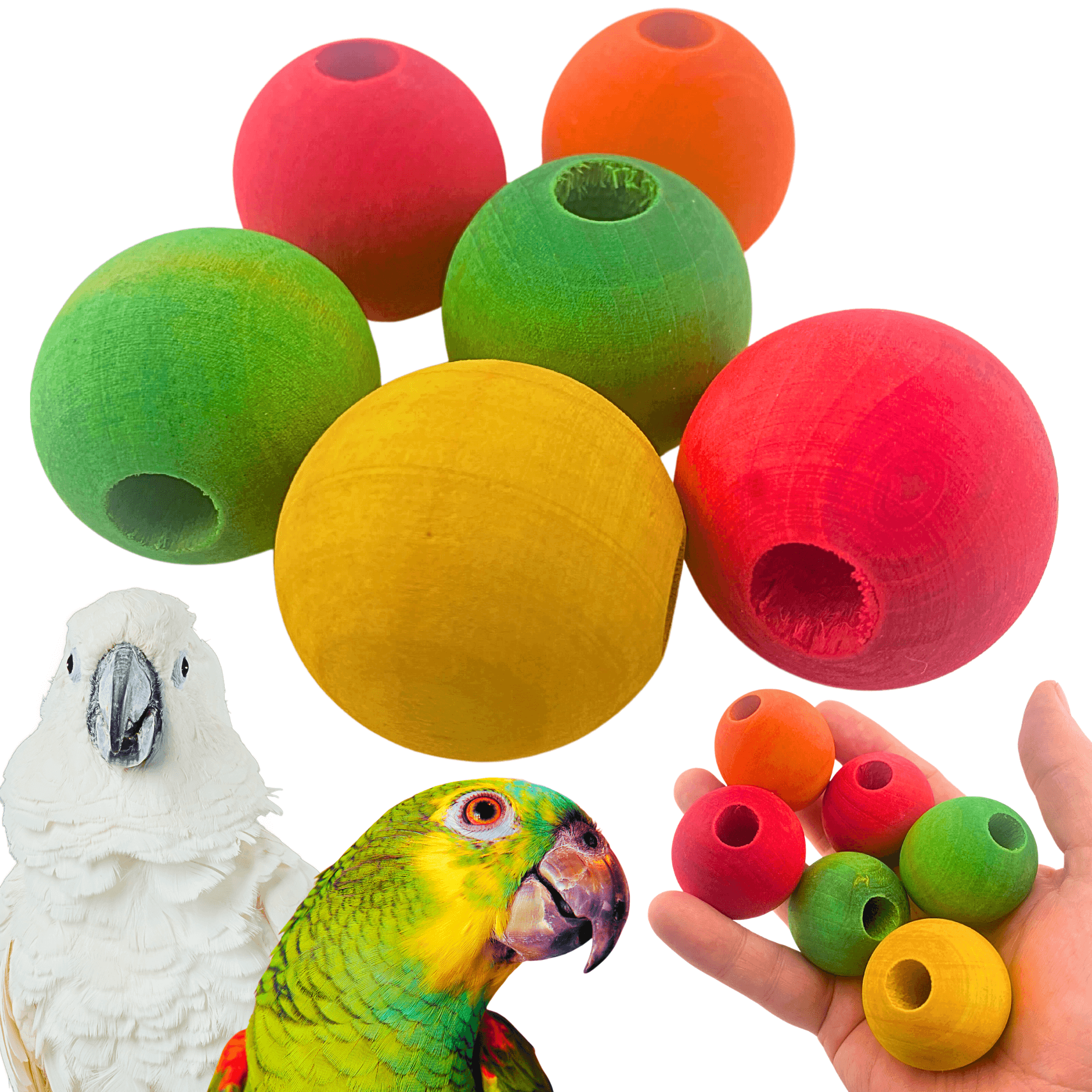 1157 Pk6 1.5" Big Wood Balls