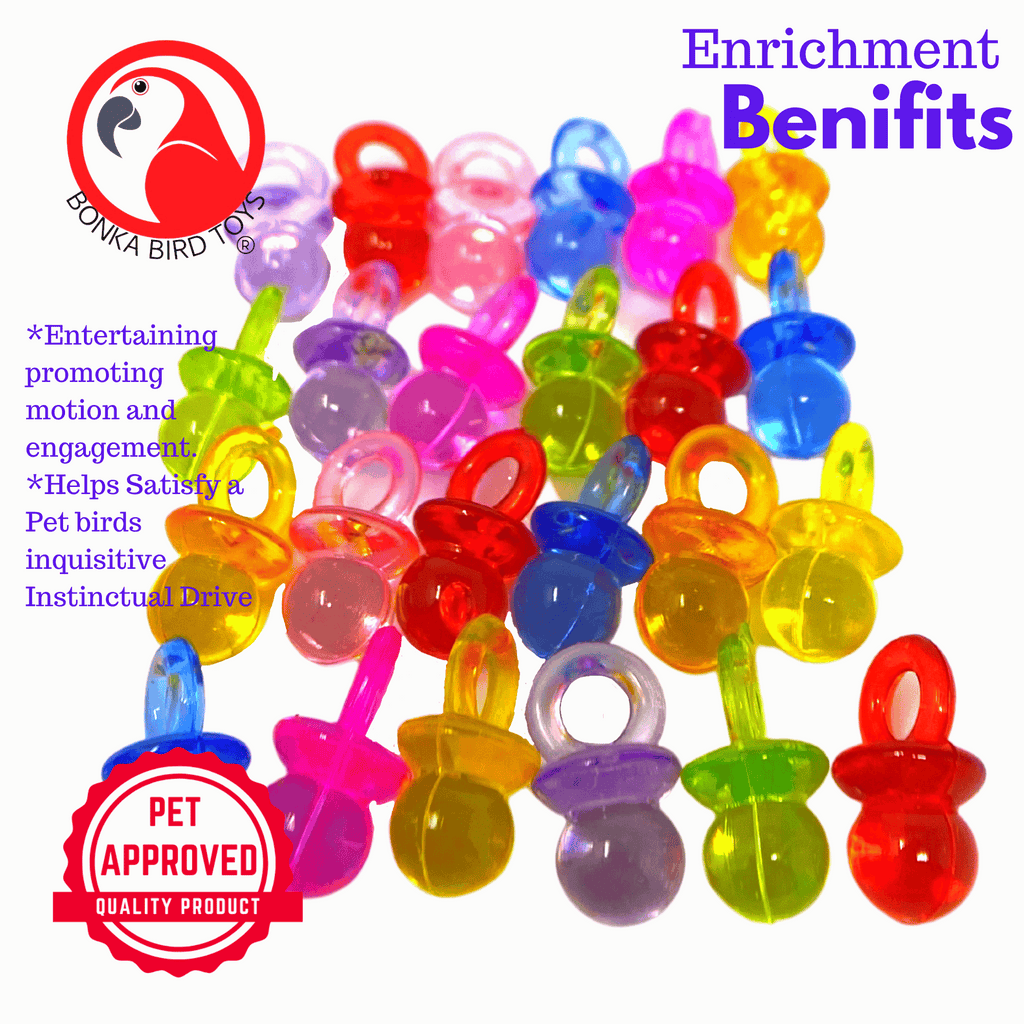 2949 Pk24 3/4" Color Tiny Pacifiers