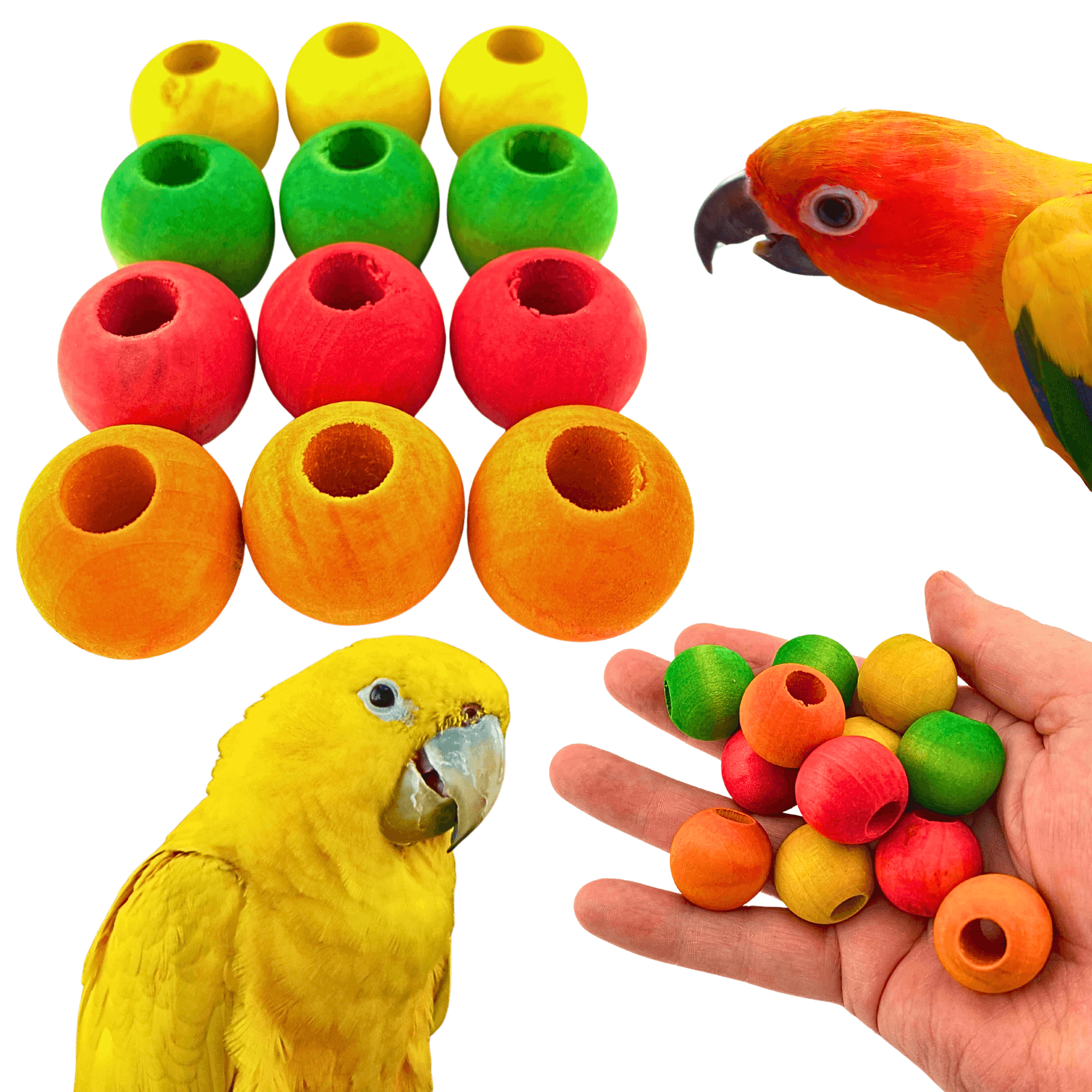 1159 Pk12 3/4" Wood Balls