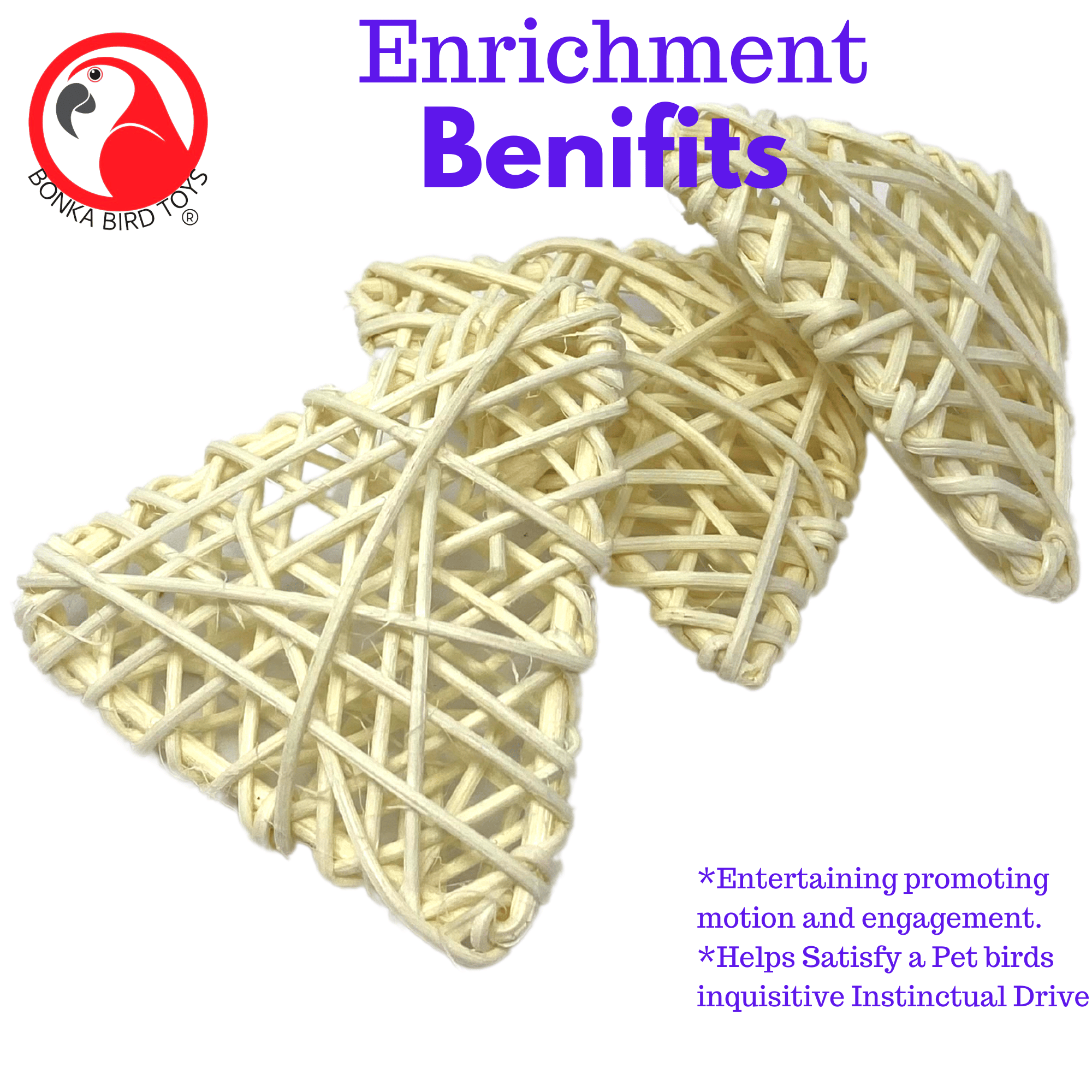 2511 Pk3 Natural Vine Triangles