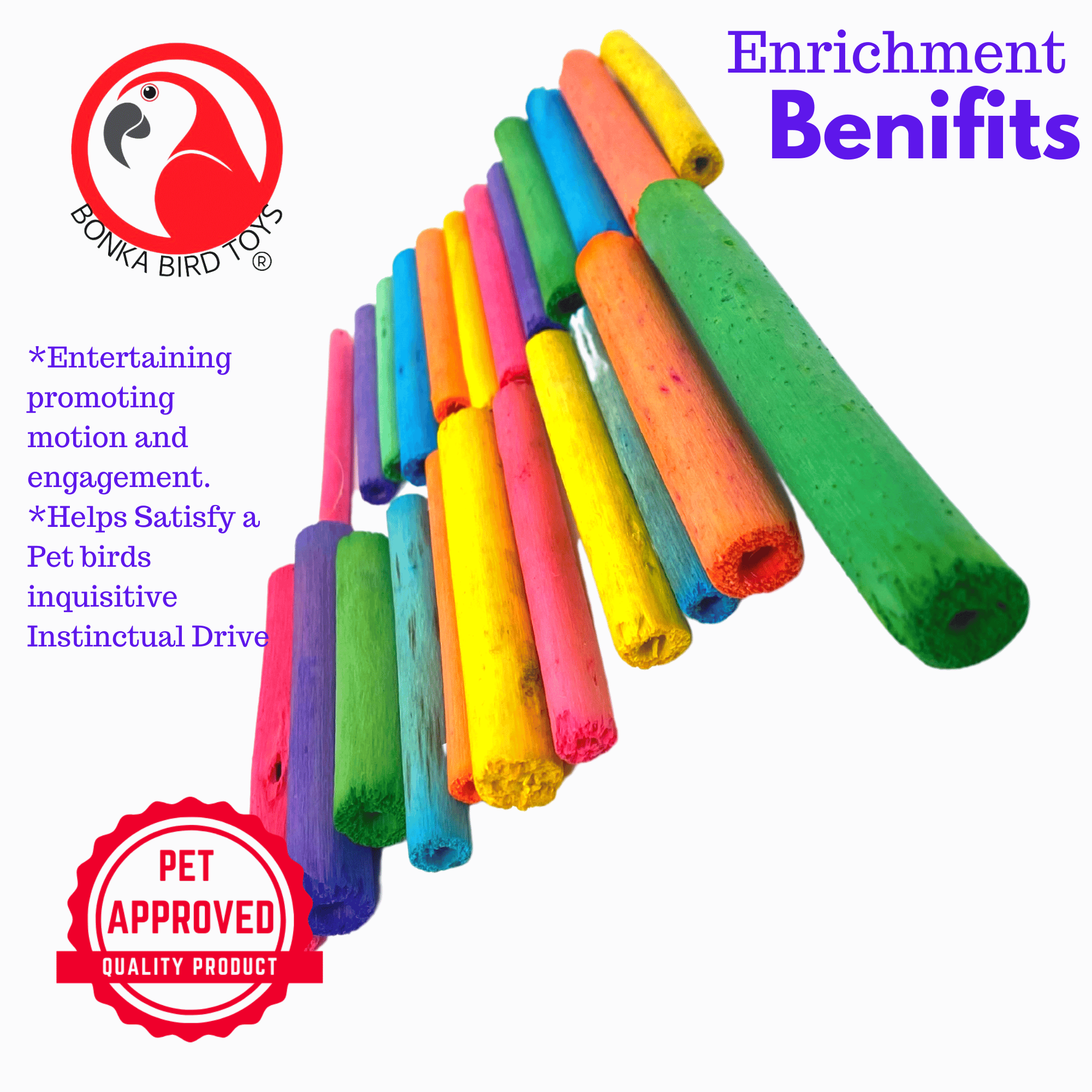 2944 PK24 2" Colored Jute Sticks
