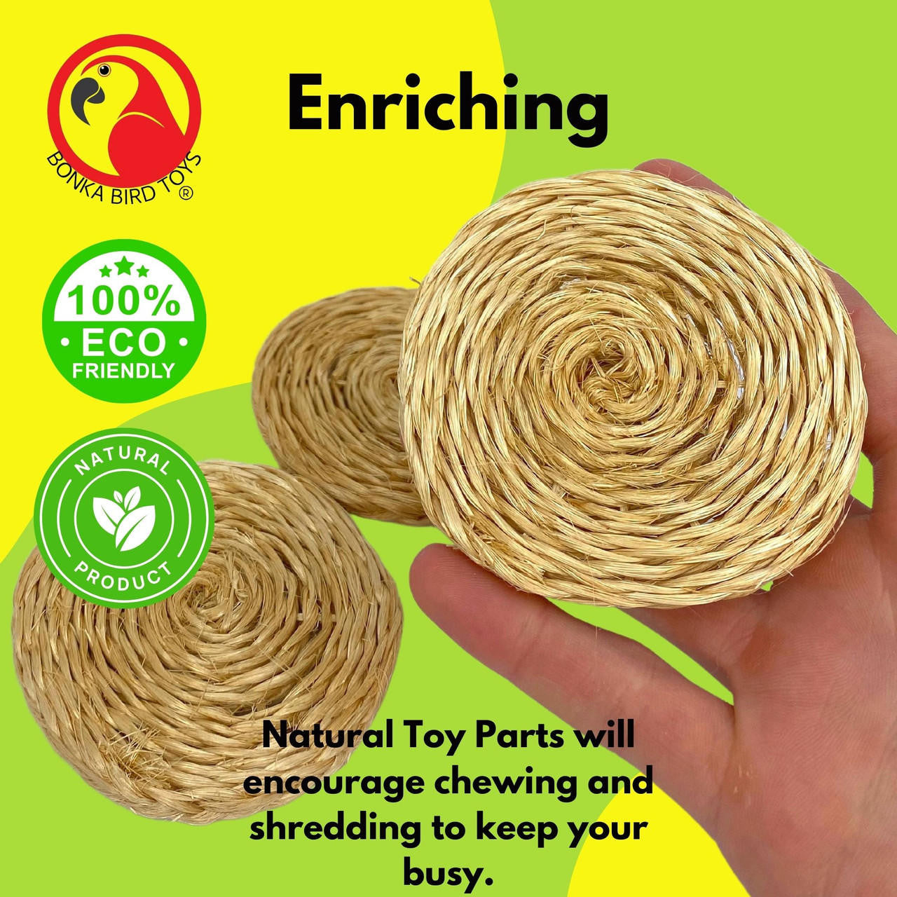 3603 Pk3 3-Inch Round Seagrass Mats