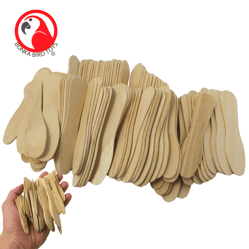 Natural and Colored Ice Cream Sticks - Bonka Bird Toys