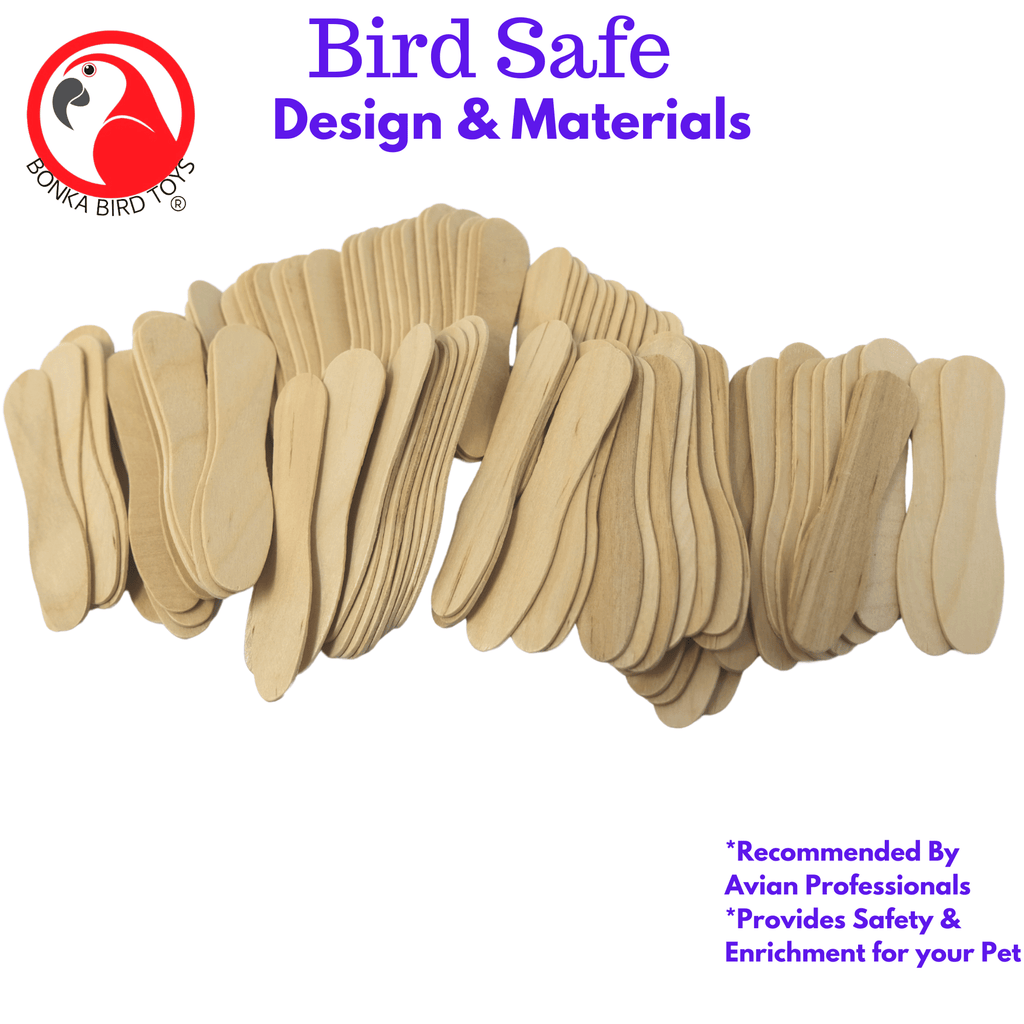 Natural and Colored Ice Cream Sticks