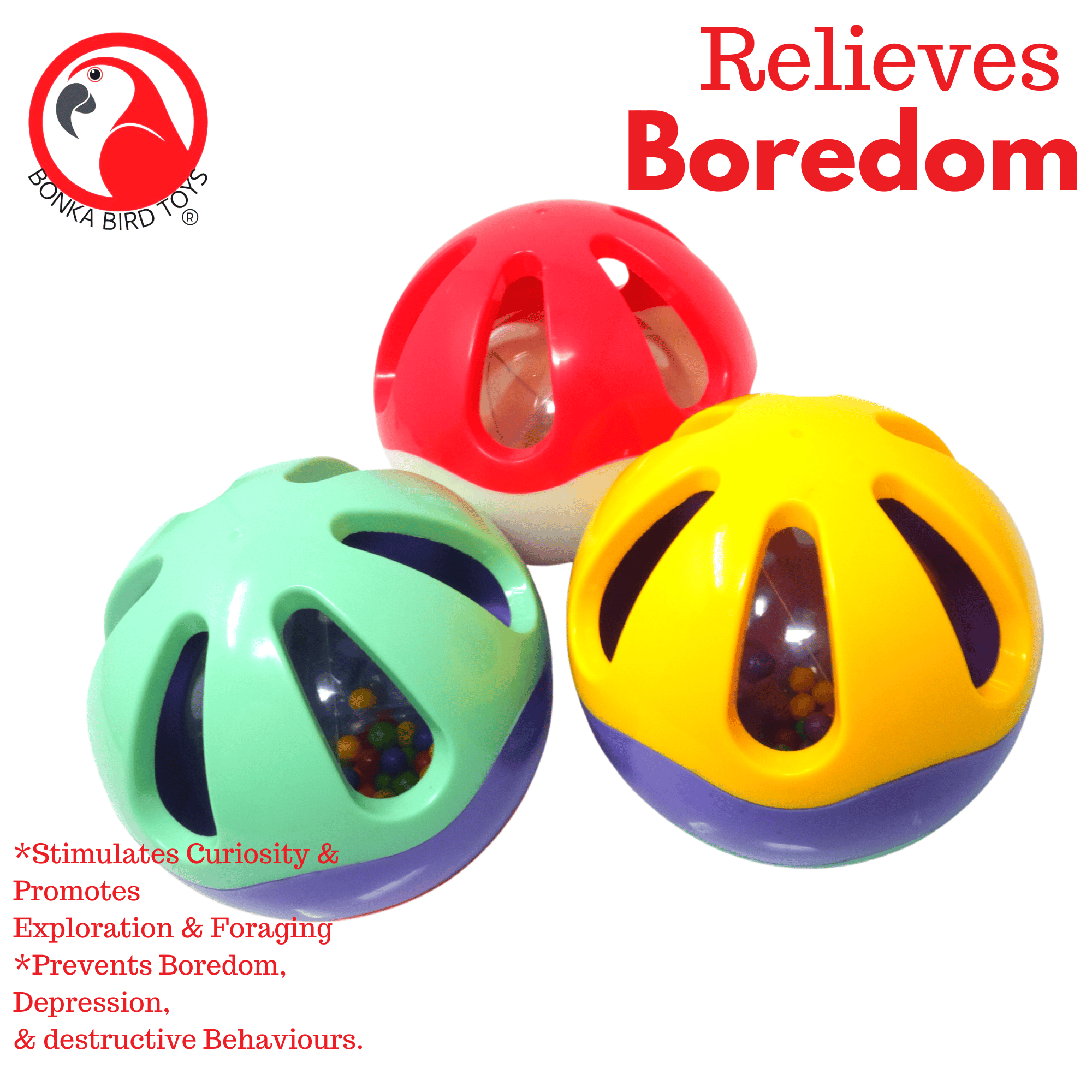 2986 PK3 Roll-A-Treat Foraging Ball 4"