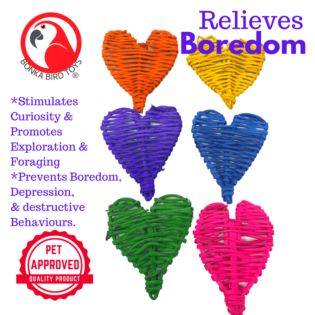 3348 Pk6 Small Colored Vine Hearts