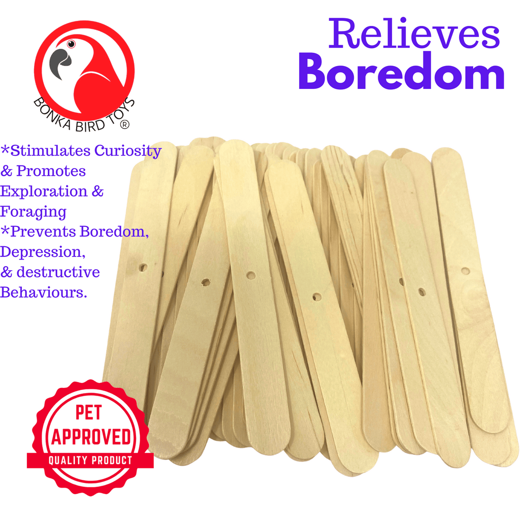 Pk100 Big Natural Wooden Chewy Sticks