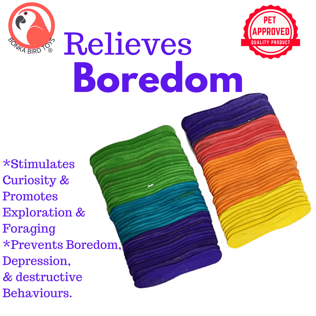 Natural and Colored Ice Cream Sticks