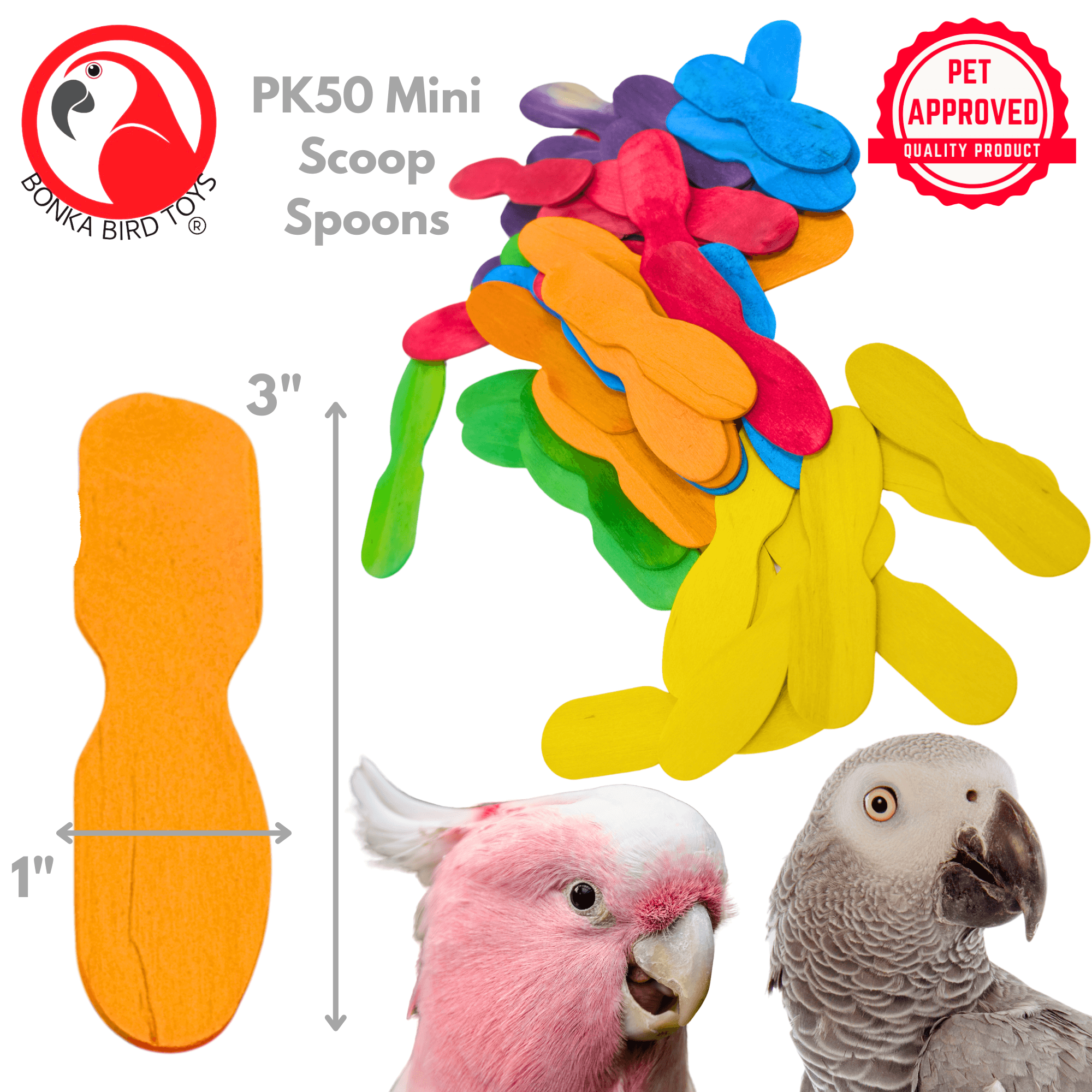 2665 PK50 Mini Scoop Spoons