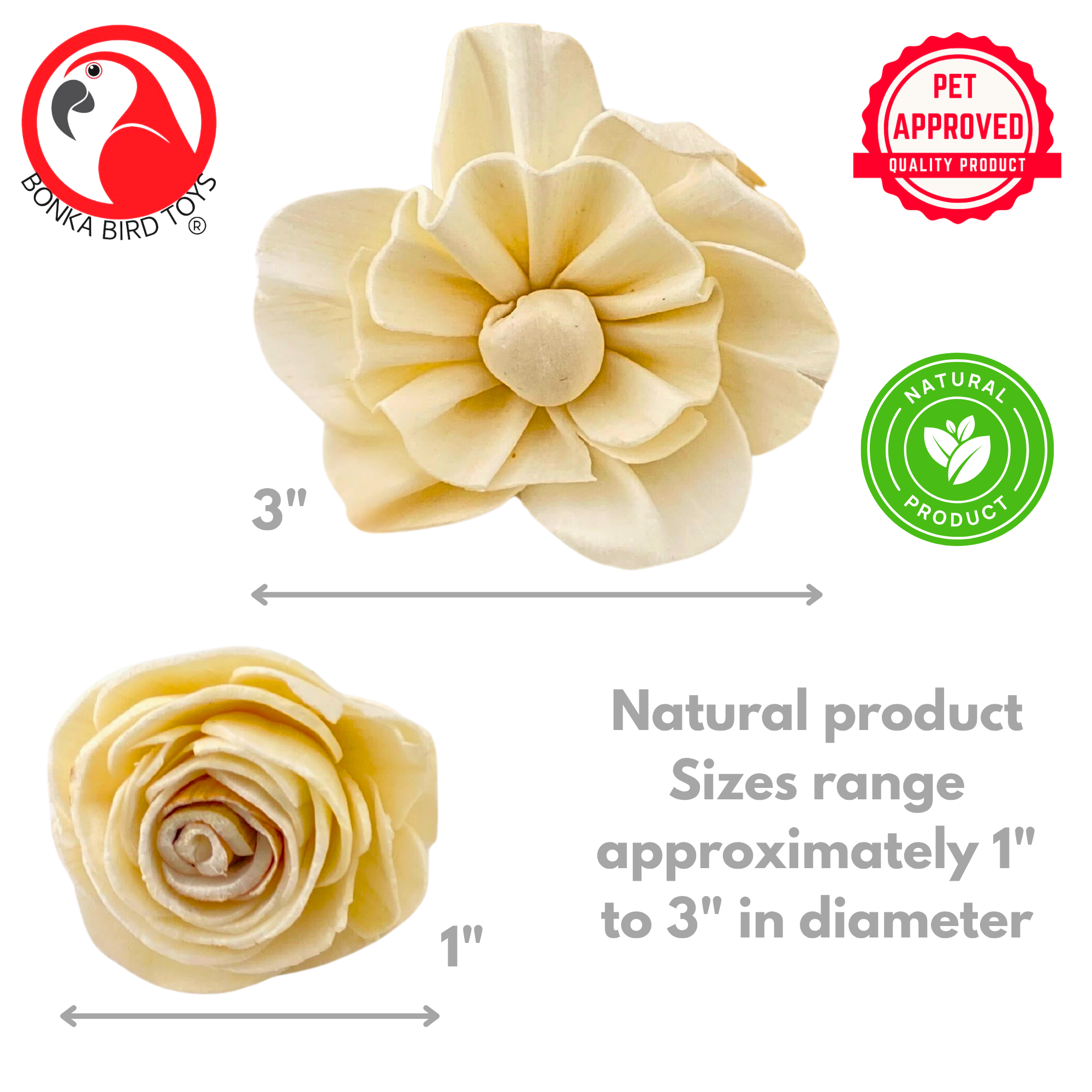 3604 Pk6 Assorted Sola Flowers