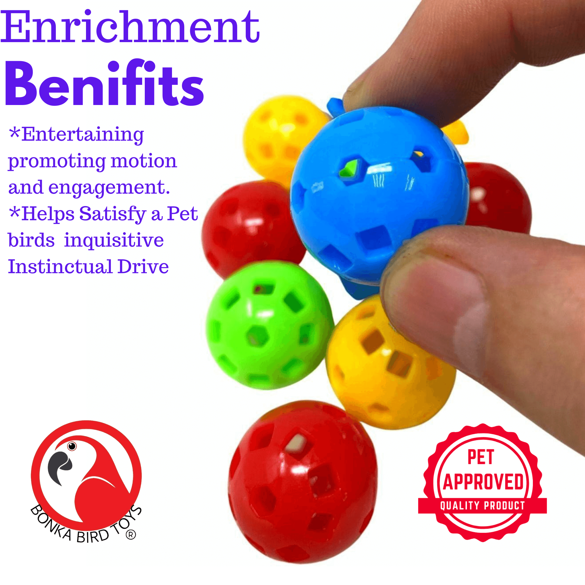1492 PK12 Mini Hard Plastic Balls
