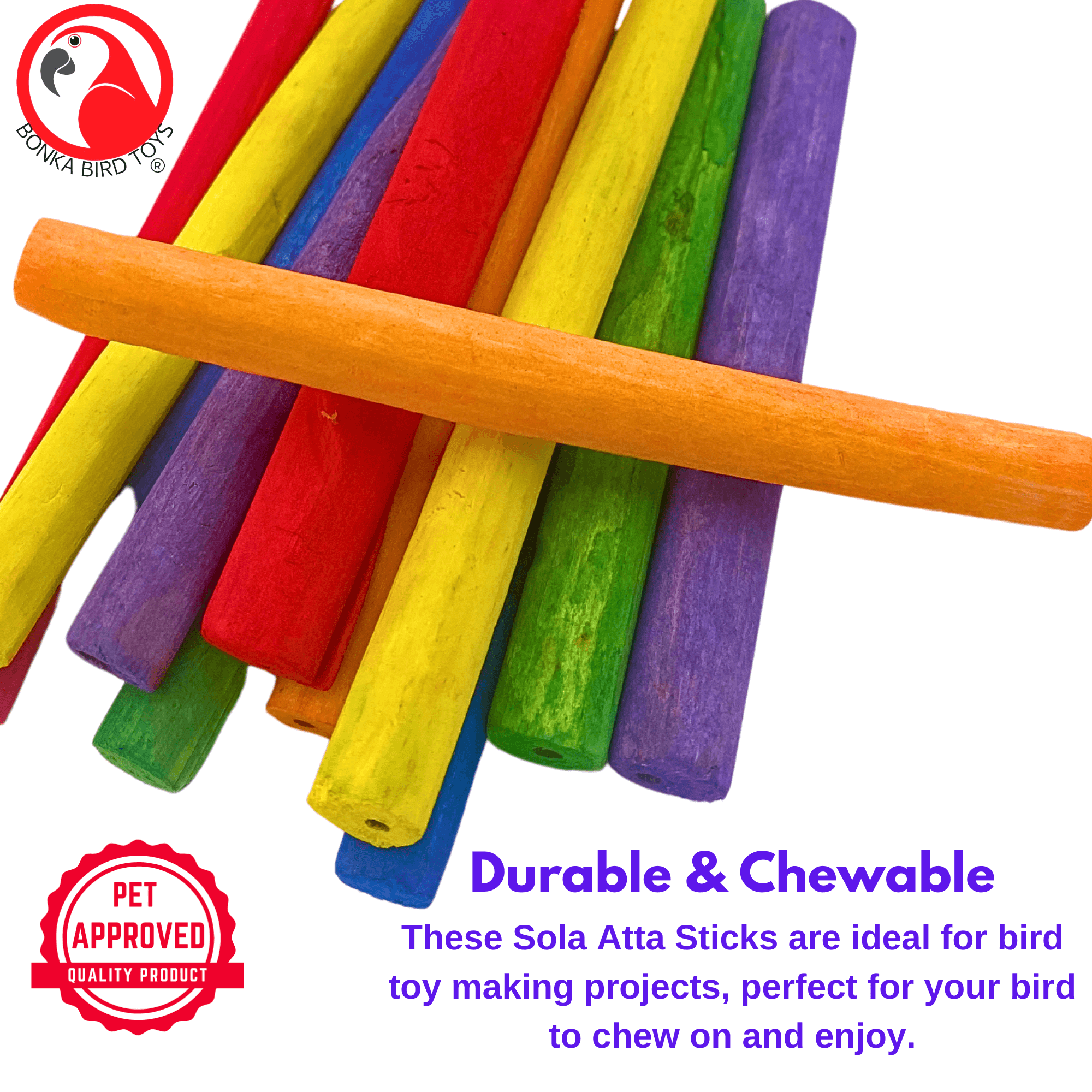 2638 Pk12 Thin Colored Sola Sticks