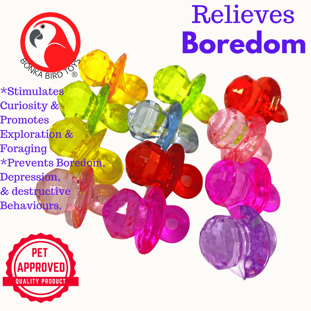 2524 Medium Colored Crystal Pacifiers