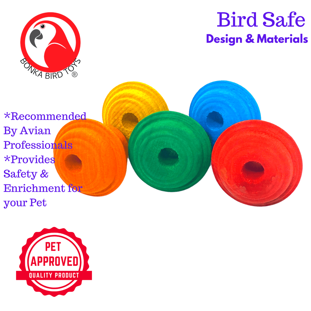 2933 Pk5 Colored Wooden Knobs
