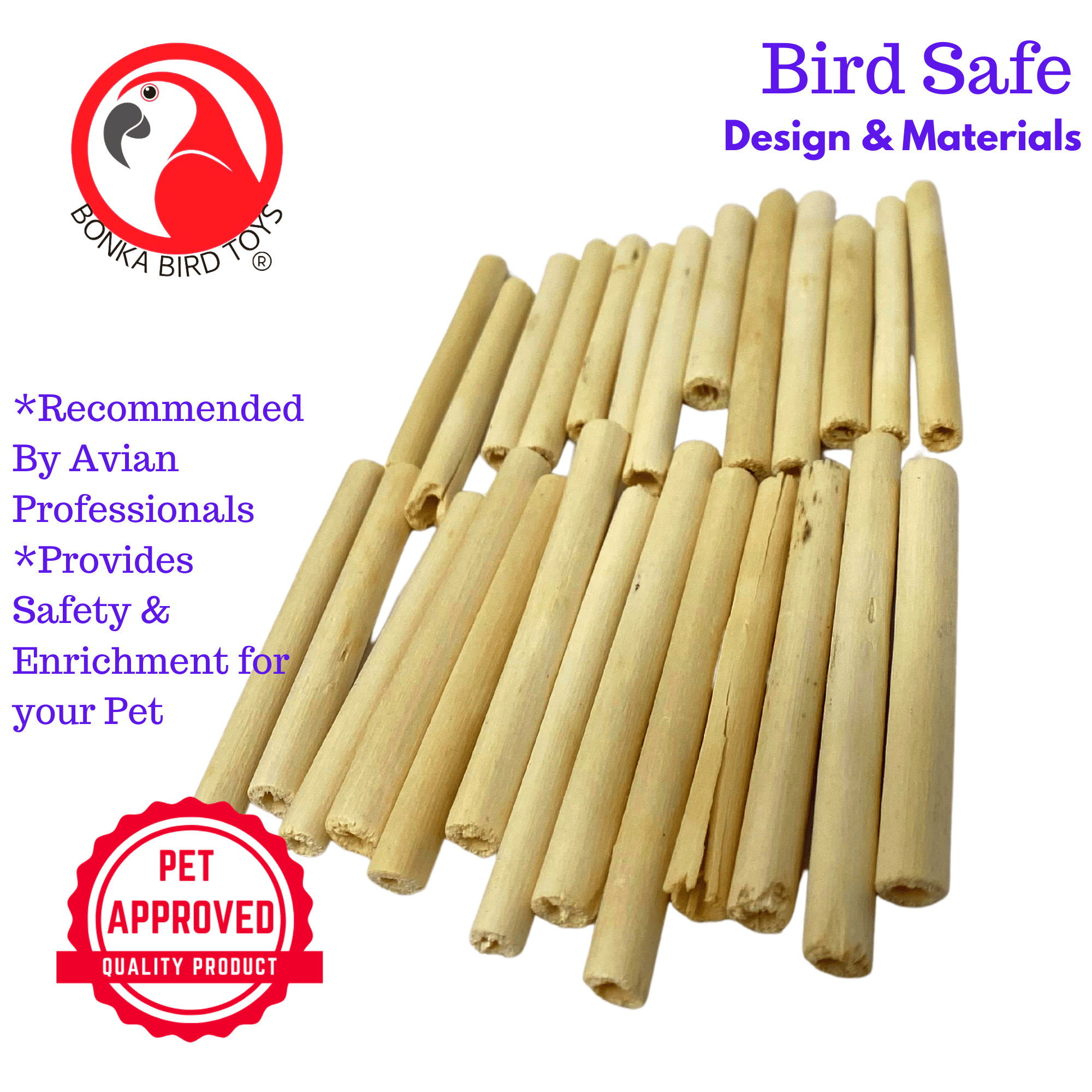 2943 PK24 2" Natural Jute Sticks