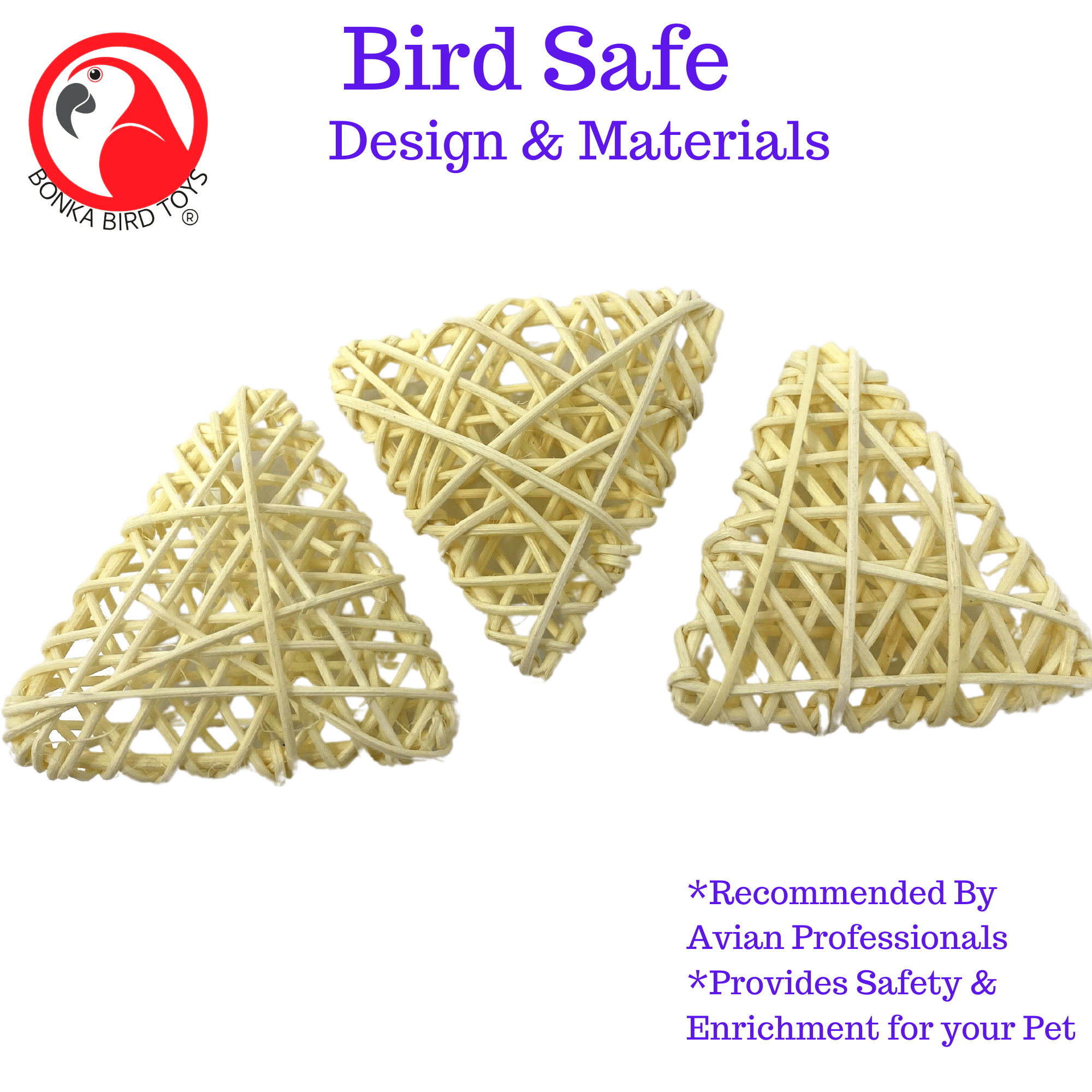 2511 Pk3 Natural Vine Triangles