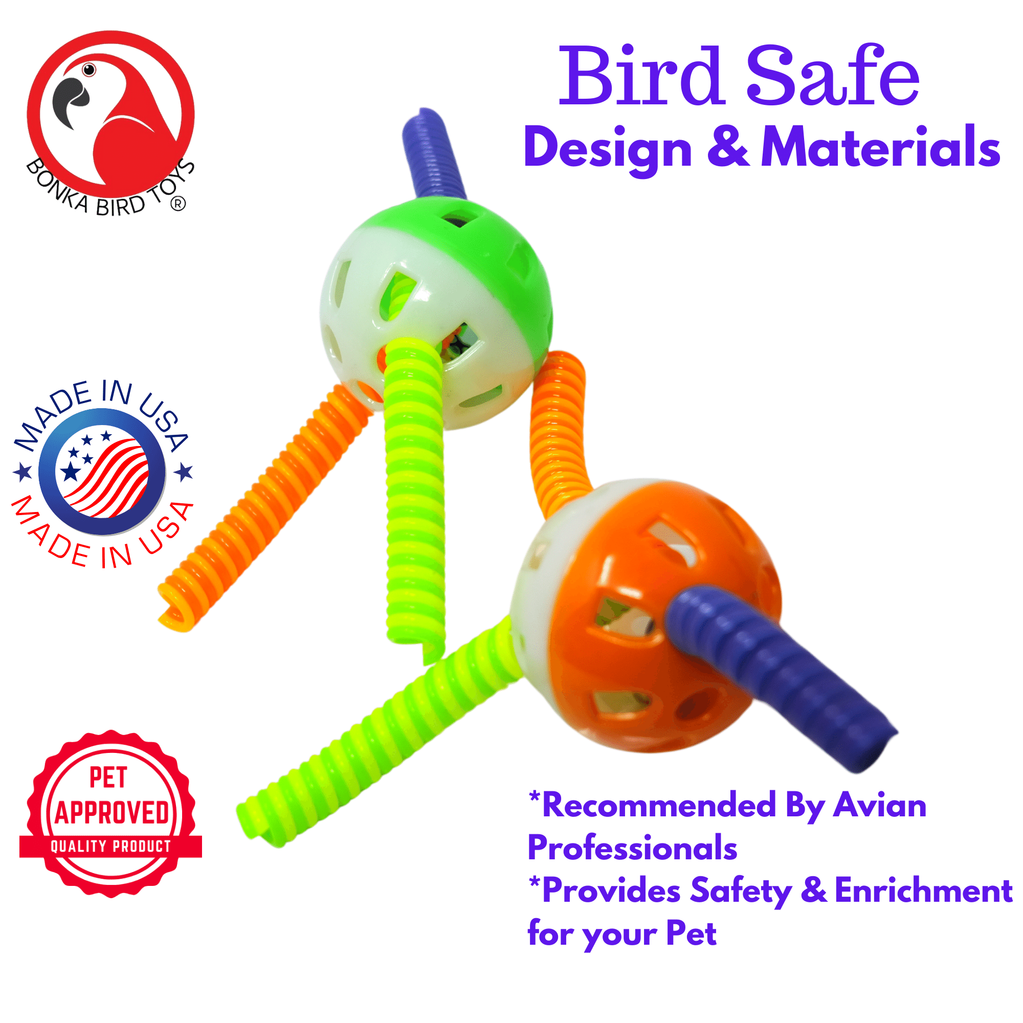 3717 Pk2 Spring Ball Foot Talon Toys