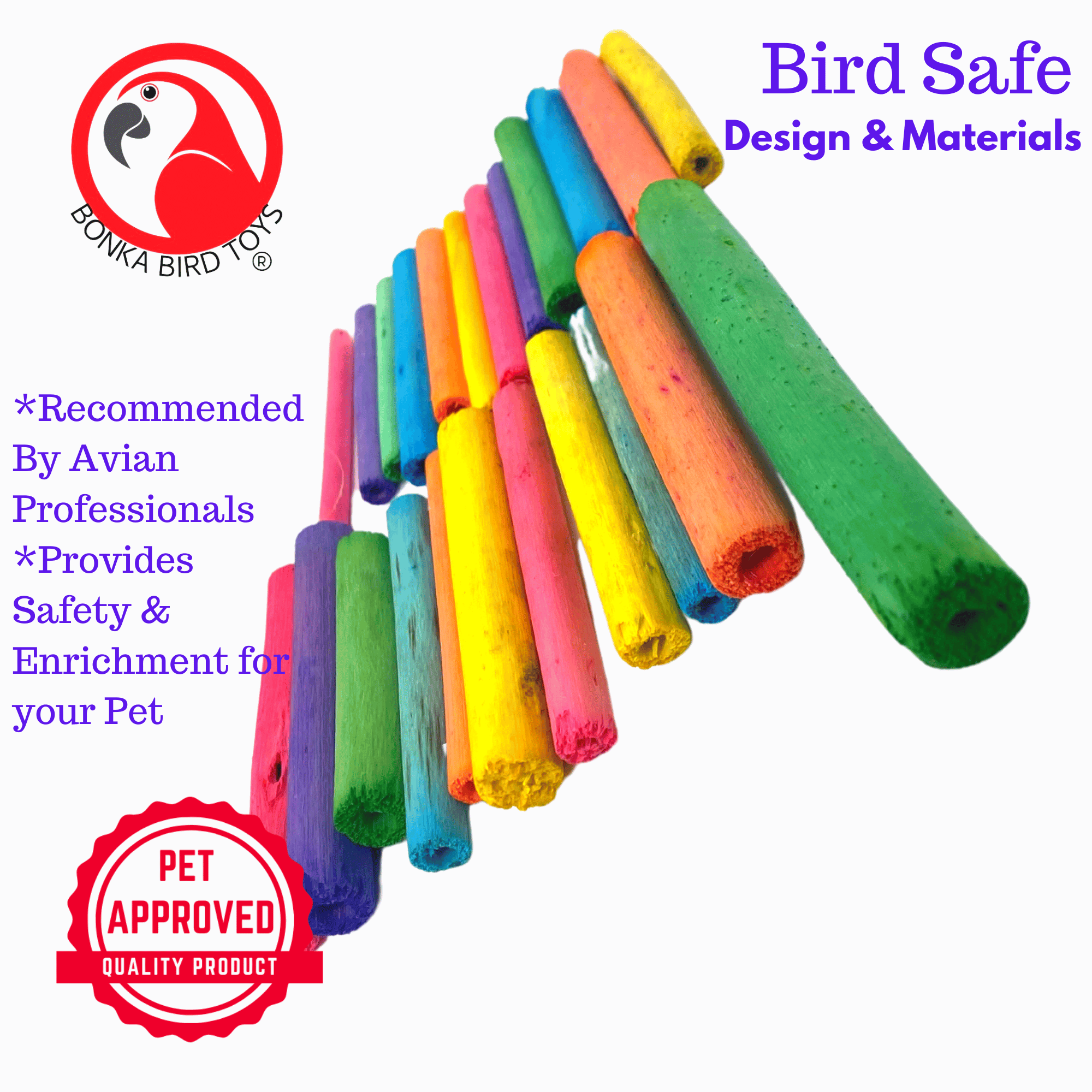 2944 PK24 2" Colored Jute Sticks