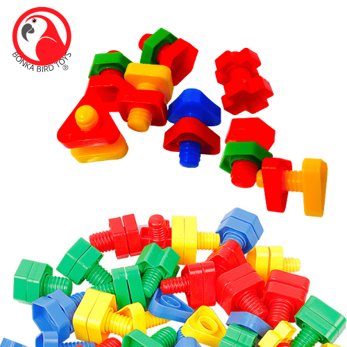 Colorful Nuts and Bolts Foot Talon DIY Parts