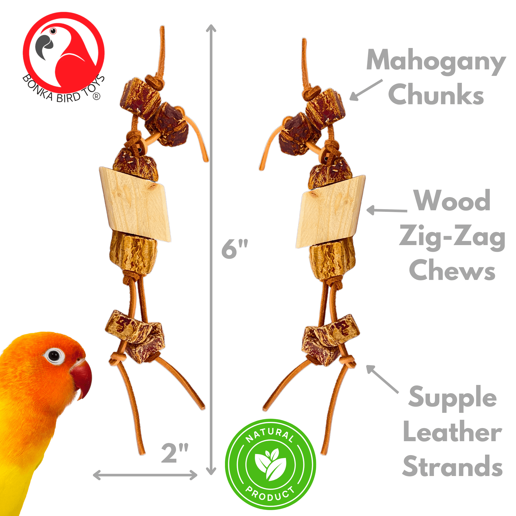 1128 Pk2 Natural Zig-Zag Nibbles