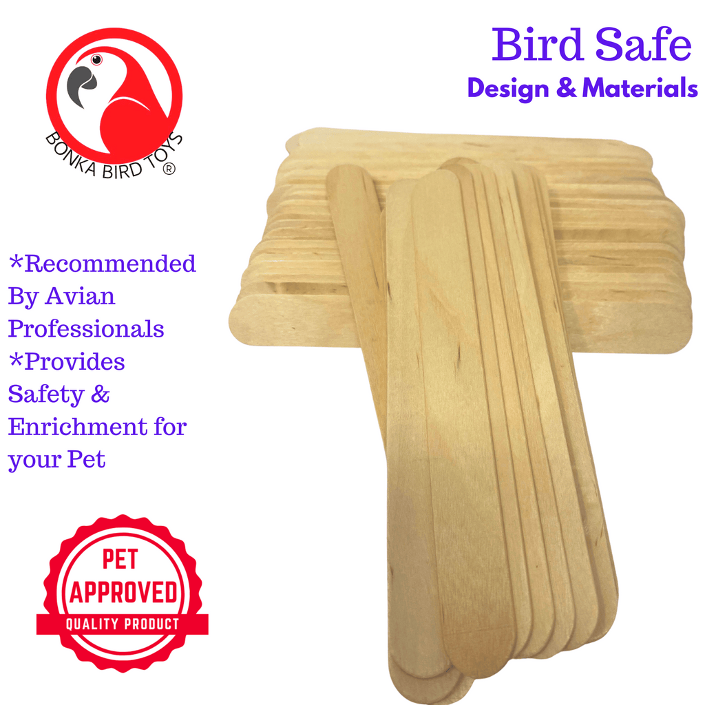 Pk100 Big Natural Wooden Chewy Sticks