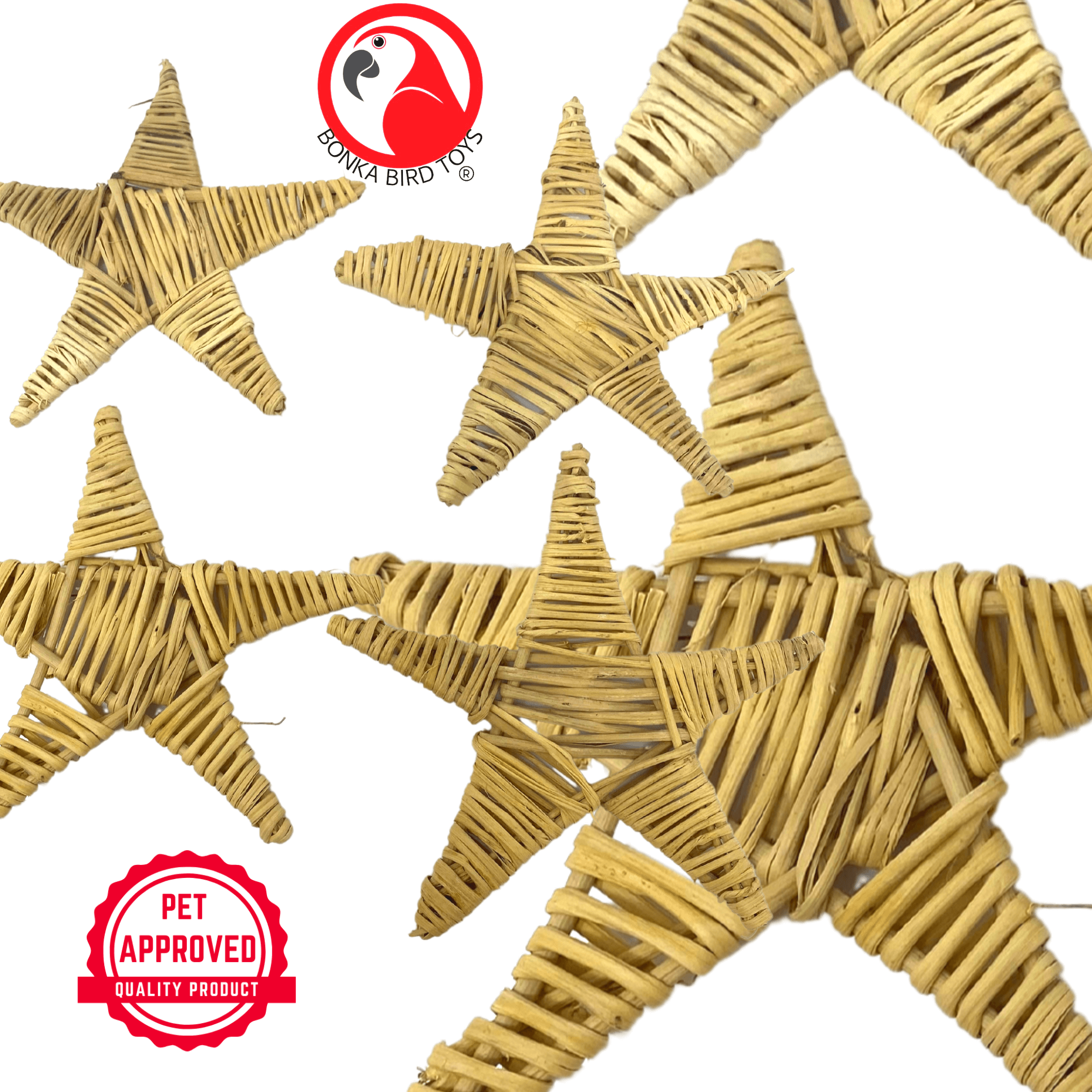 1282 Pk6 Natural Large Vine Star