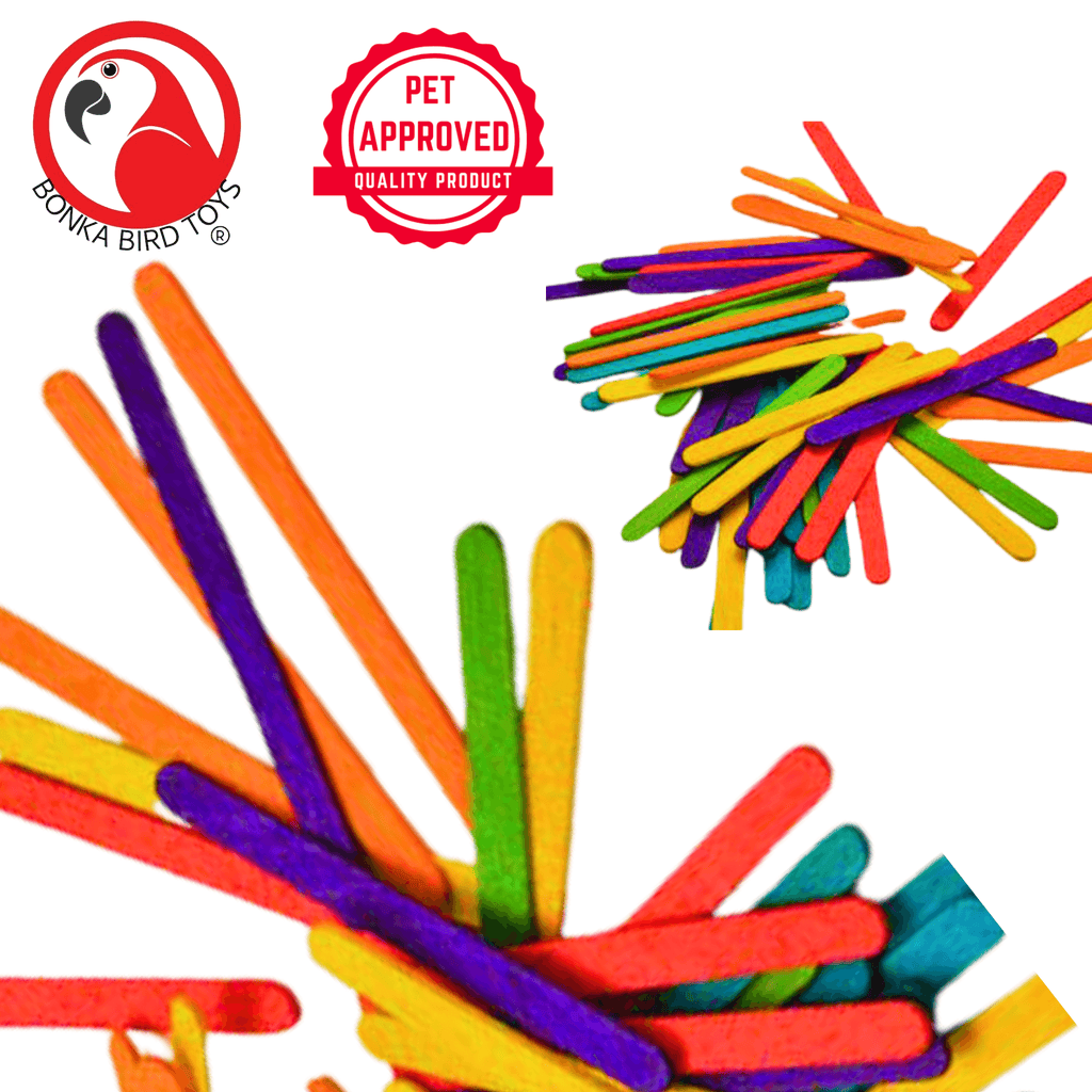 1227 Pk50 Colored Wooden Chewy Sticks