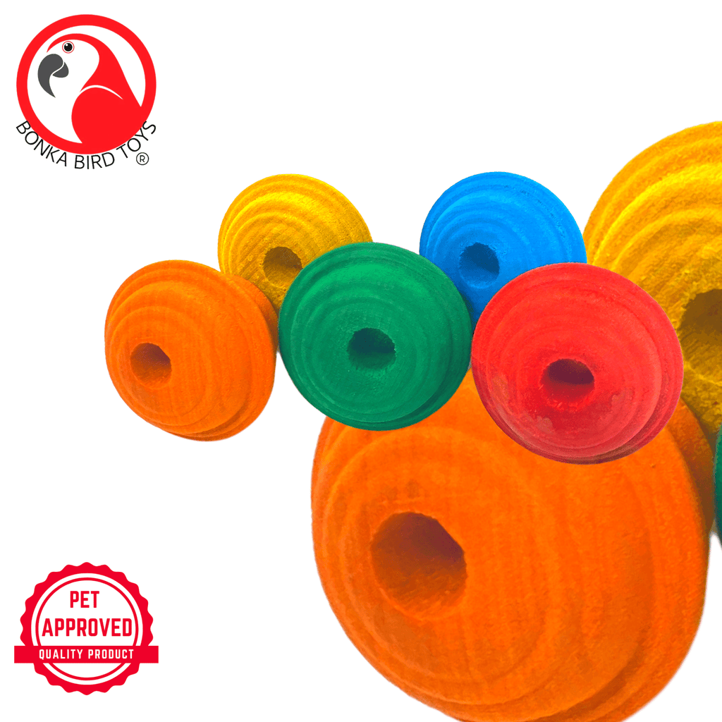 2933 Pk5 Colored Wooden Knobs
