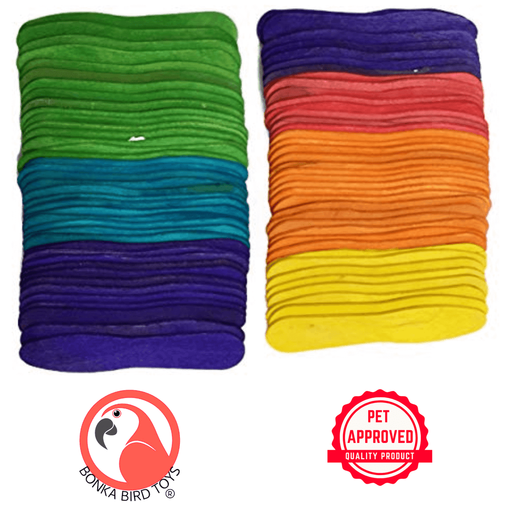 Natural and Colored Ice Cream Sticks