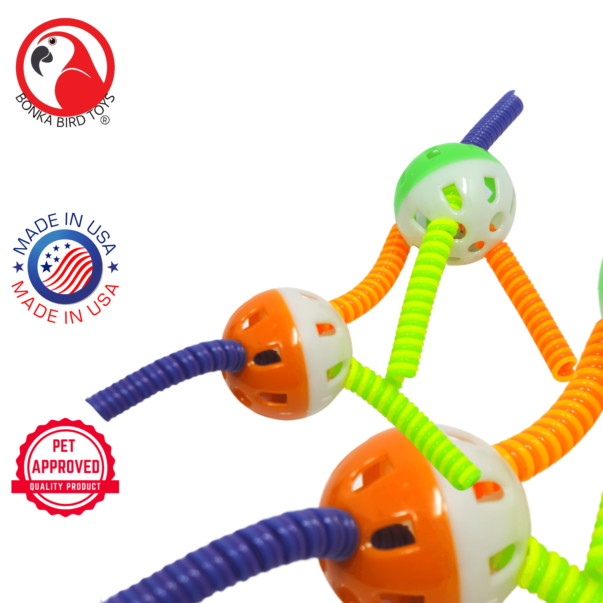 3717 Pk2 Spring Ball Foot Talon Toys