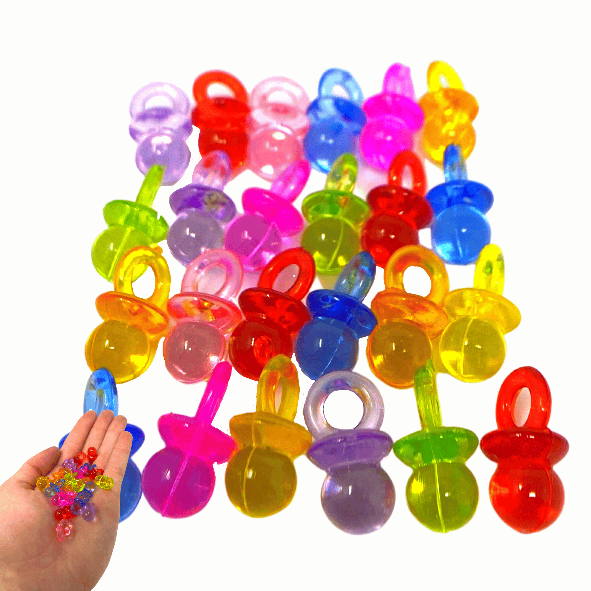 2949 Pk24 3/4" Color Tiny Pacifiers