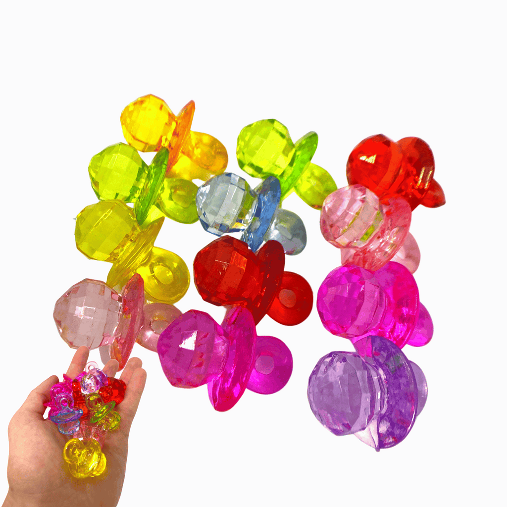 2524 Medium Colored Crystal Pacifiers