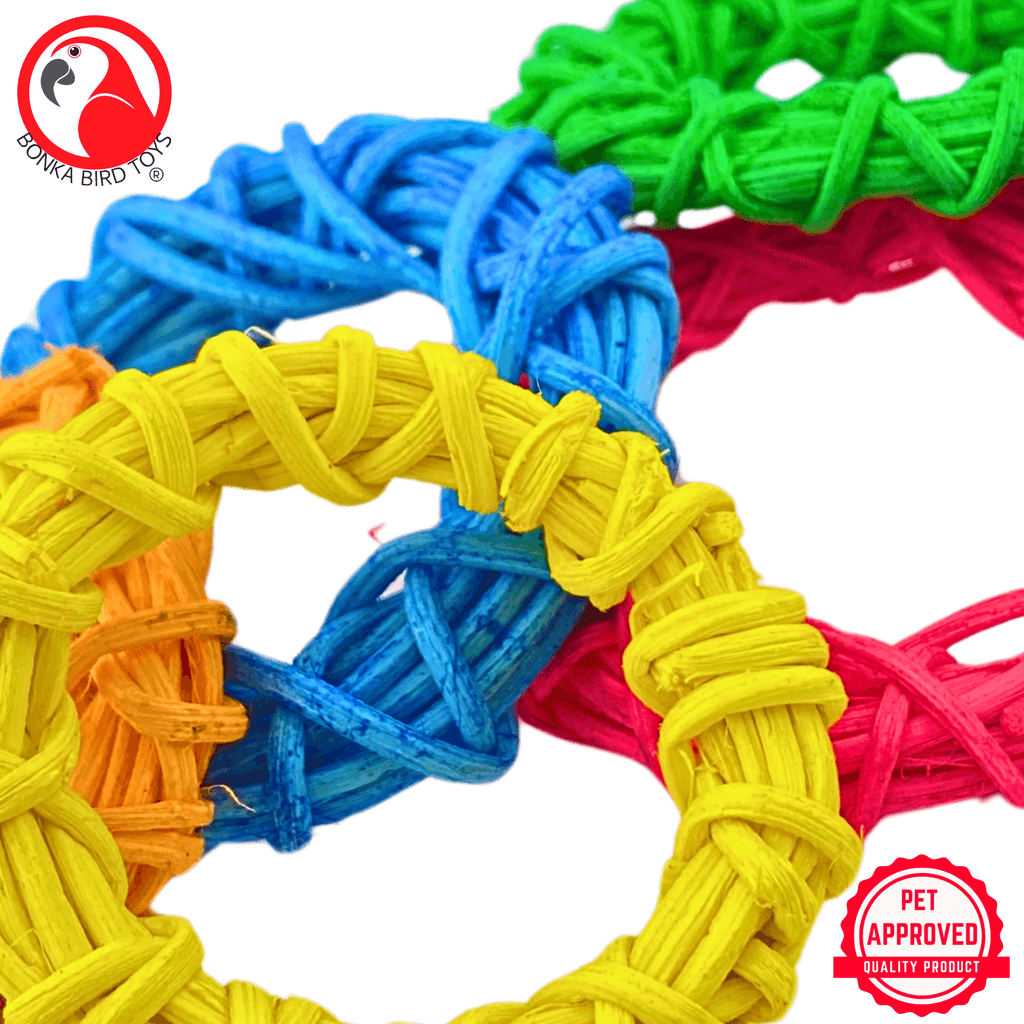1450 Pk6 Color Craze 2" Vine Rings