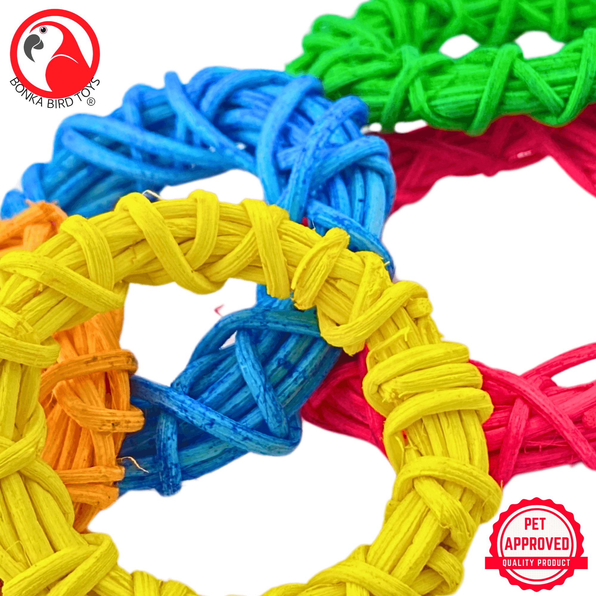 1450 Pk6 Color Craze 2" Vine Rings