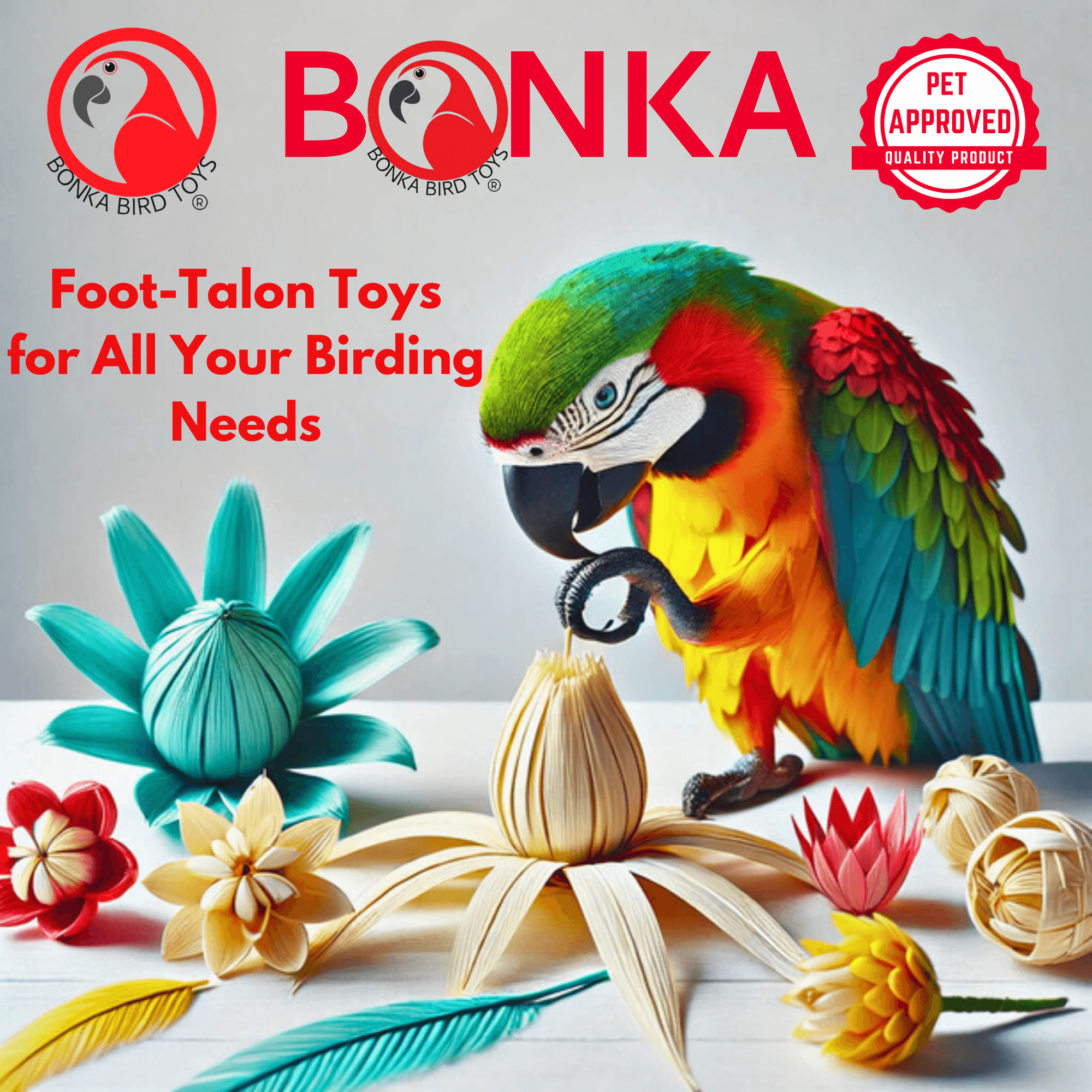 1127 Pk3 Balsa & Bark Chew Foot Toys