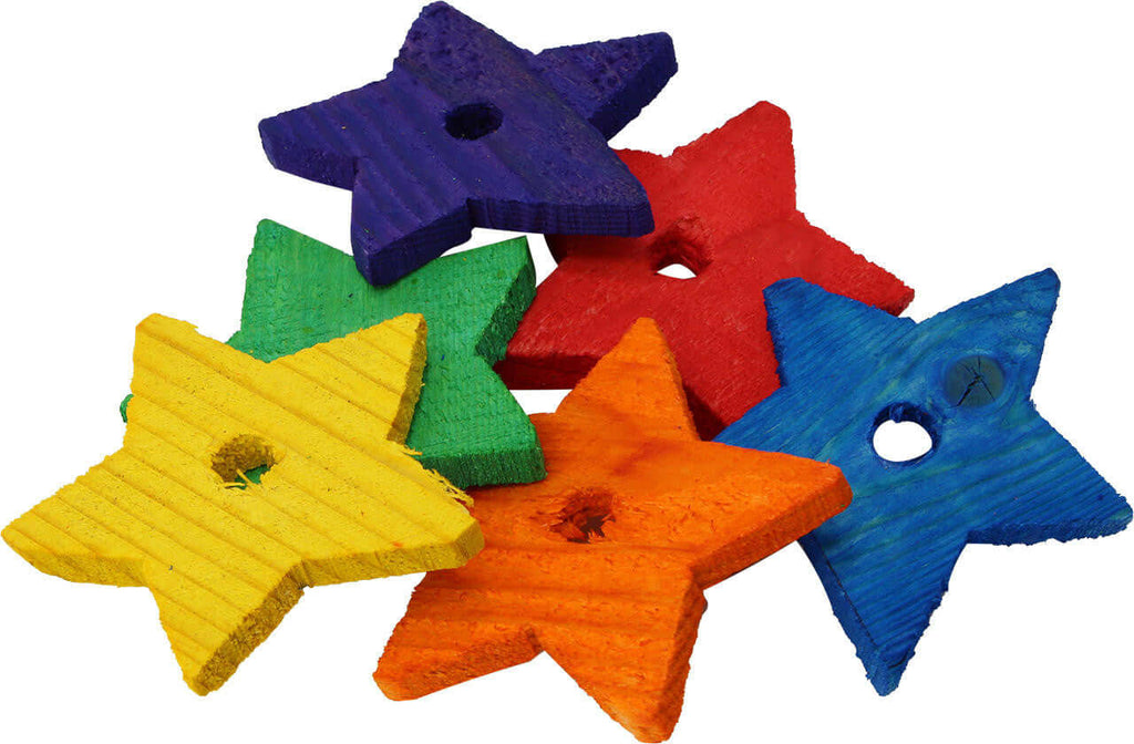 Pack 6 Wooden Stars