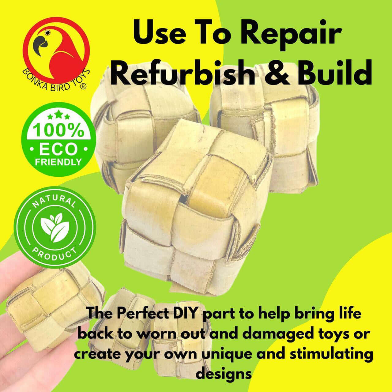 1256 Pk3 Mini Palm Leaf Boxes