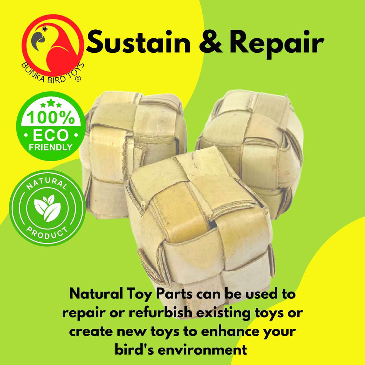 1256 Pk3 Mini Palm Leaf Boxes