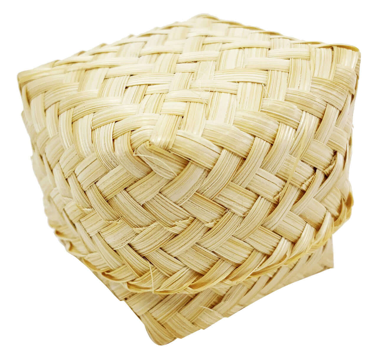2118 Woven Palm 2"Foraging Box Bird Toy