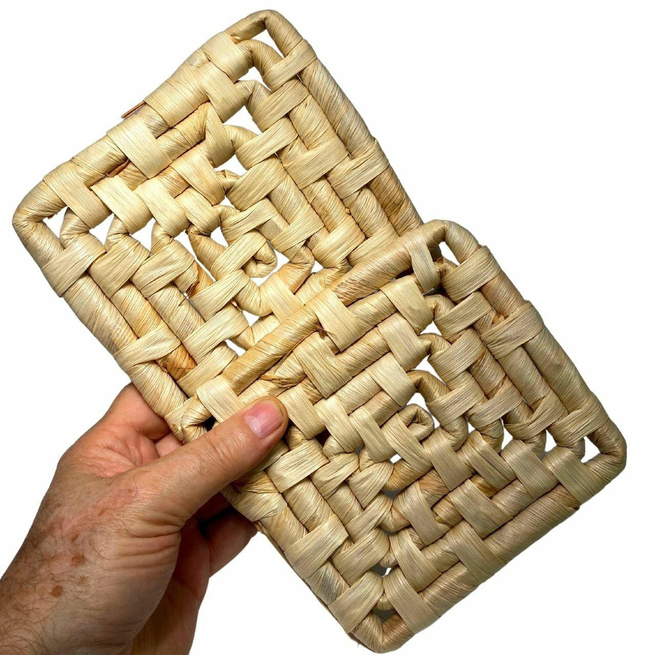 2254 Pk2 Palm Leaf Square Mats 6X6